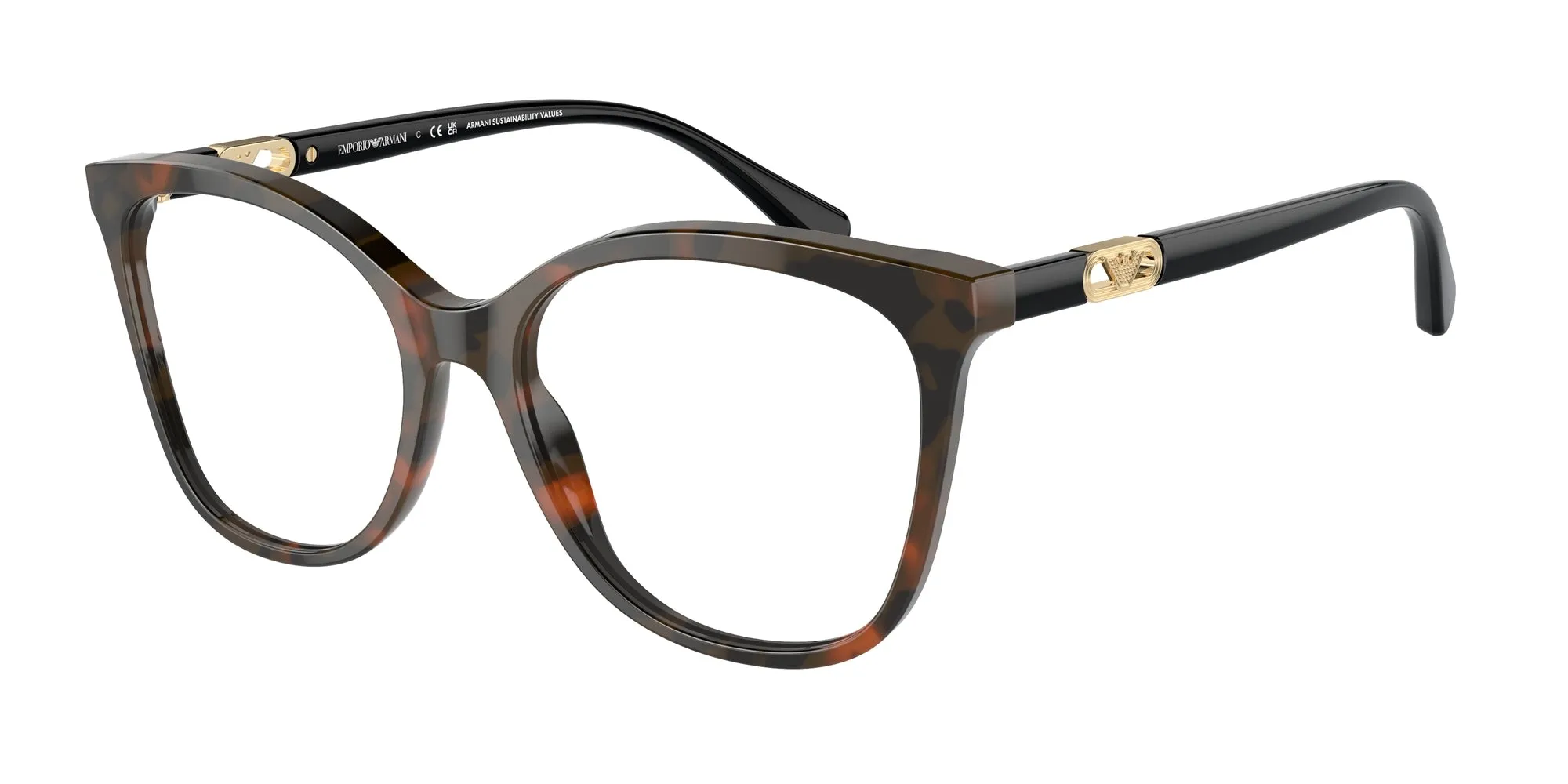 Emporio Armani EA3231 6060 Montature da vista Acetato Rosso Squadrata Normale - immagine 1
