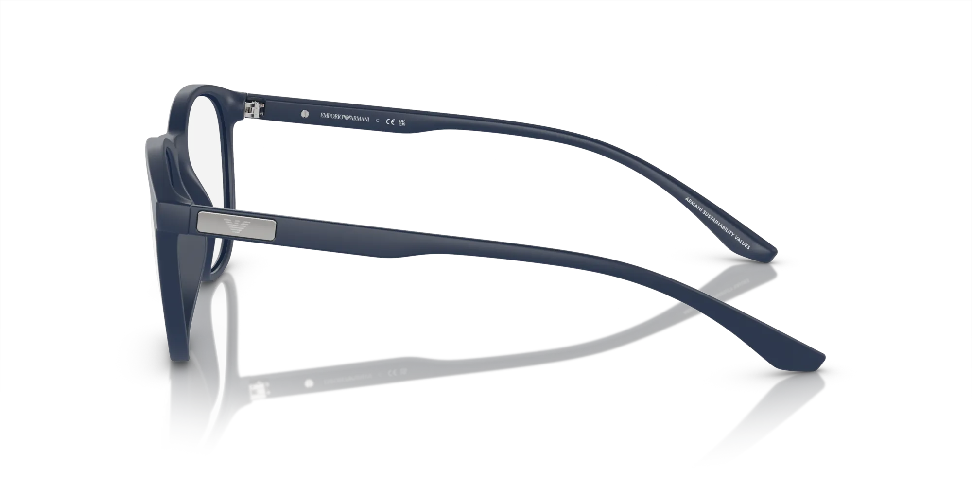 Emporio Armani EA3229 5763 Montature da vista Iniettato Blu Trasparente Pantos Normale - immagine 4