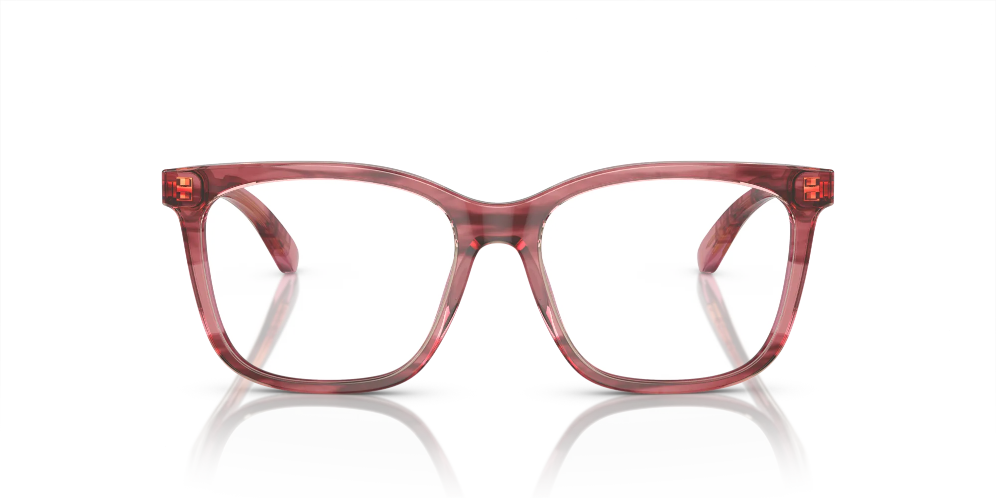 Emporio Armani EA3228 6057 Montature da vista Acetato Rosso Pillow Normale - immagine 3