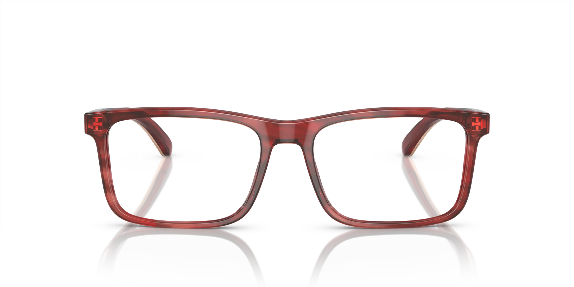 Emporio Armani EA3227 6053 Montature da vista Acetato Rosso Trasparente Pillow Normale - immagine 3