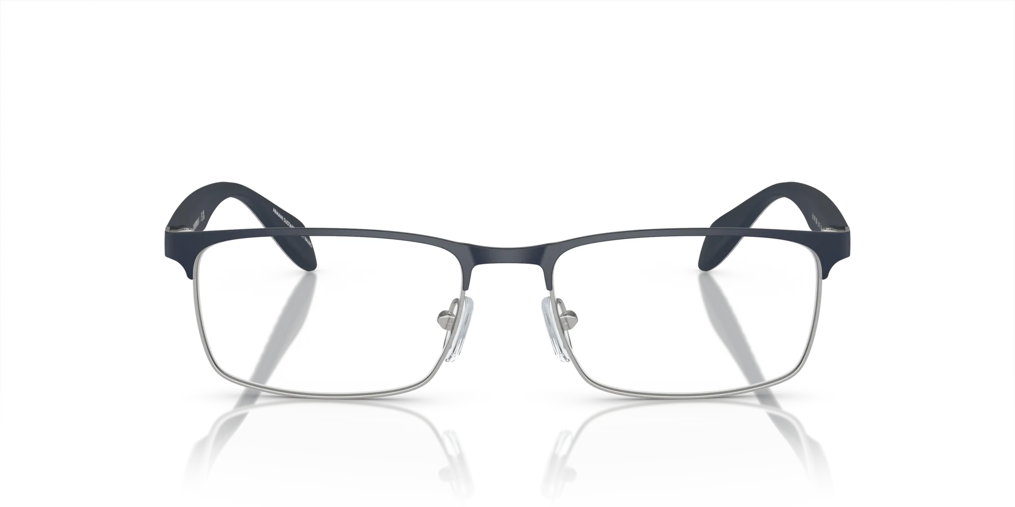 Emporio Armani EA1149 3368 Montature da vista Metallo Argento Trasparente Squadrata Normale - immagine 3