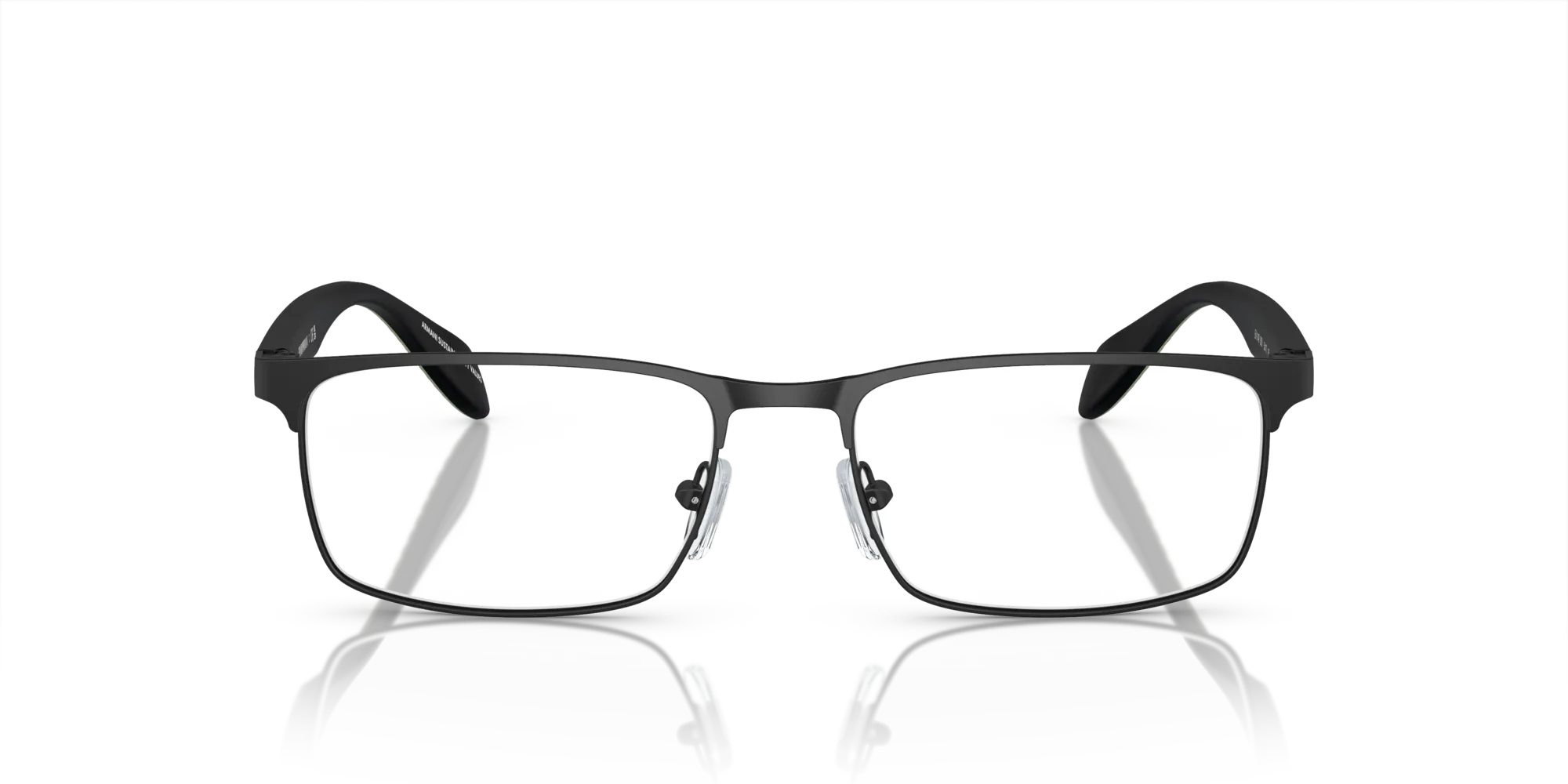 Emporio Armani EA1149 3001 Montature da vista Metallo Nero Trasparente Squadrata Normale - immagine 3