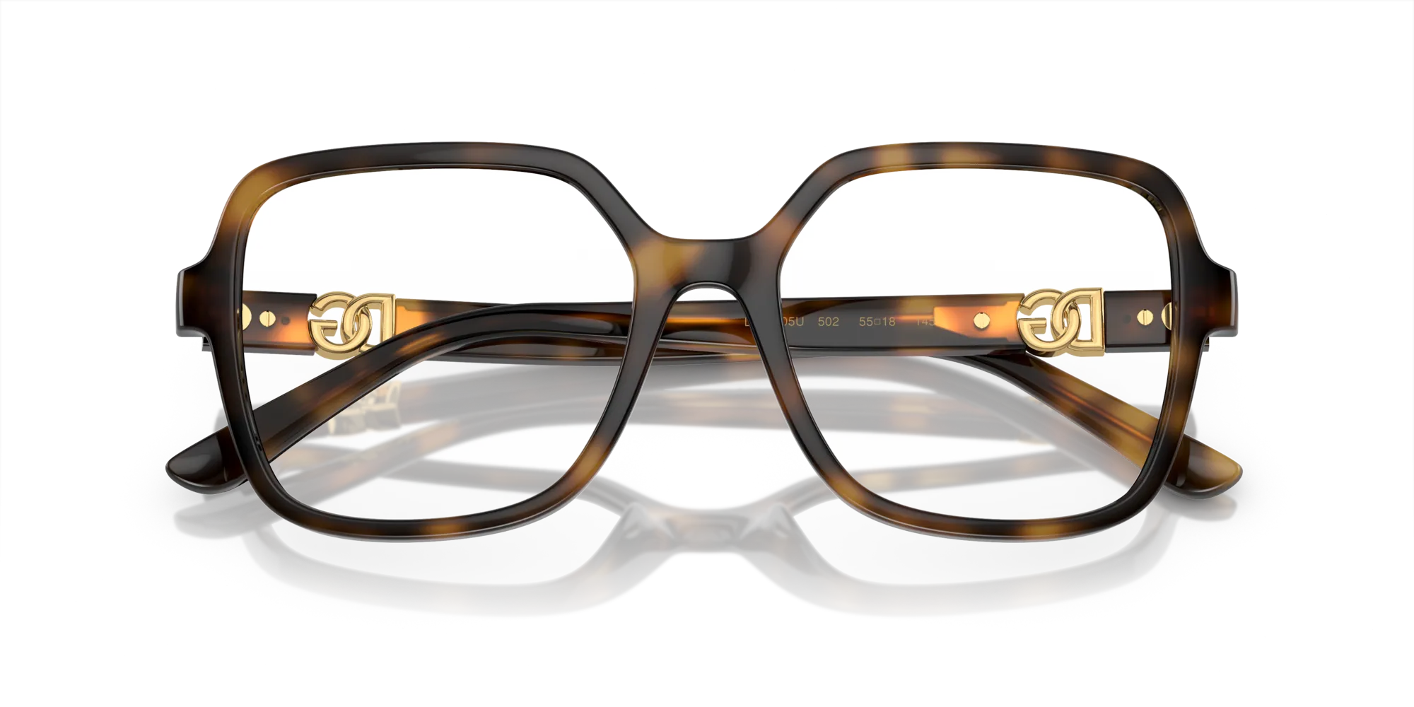 Dolce & Gabbana DG5105U 502 Montature da vista Iniettato Tartaruga Squadrata Normale - immagine 2