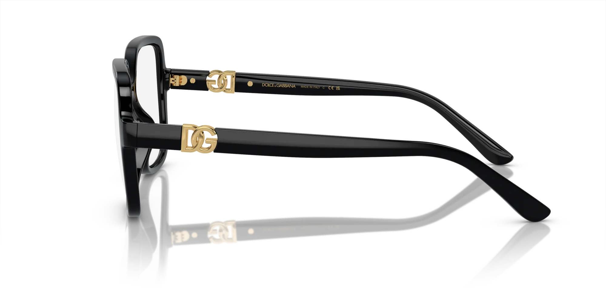 Dolce & Gabbana DG5105U 501 Montature da vista Iniettato Nero Squadrata Normale - immagine 4