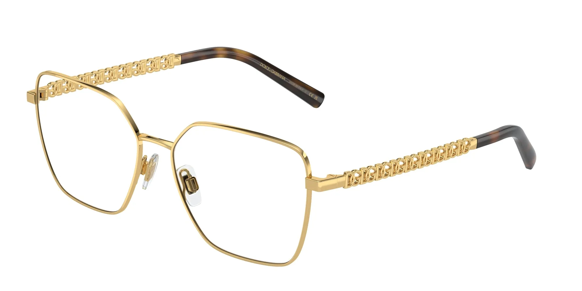 Dolce & Gabbana DG1351 02 Montature da vista Acciaio Oro Squadrata Normale - immagine 1