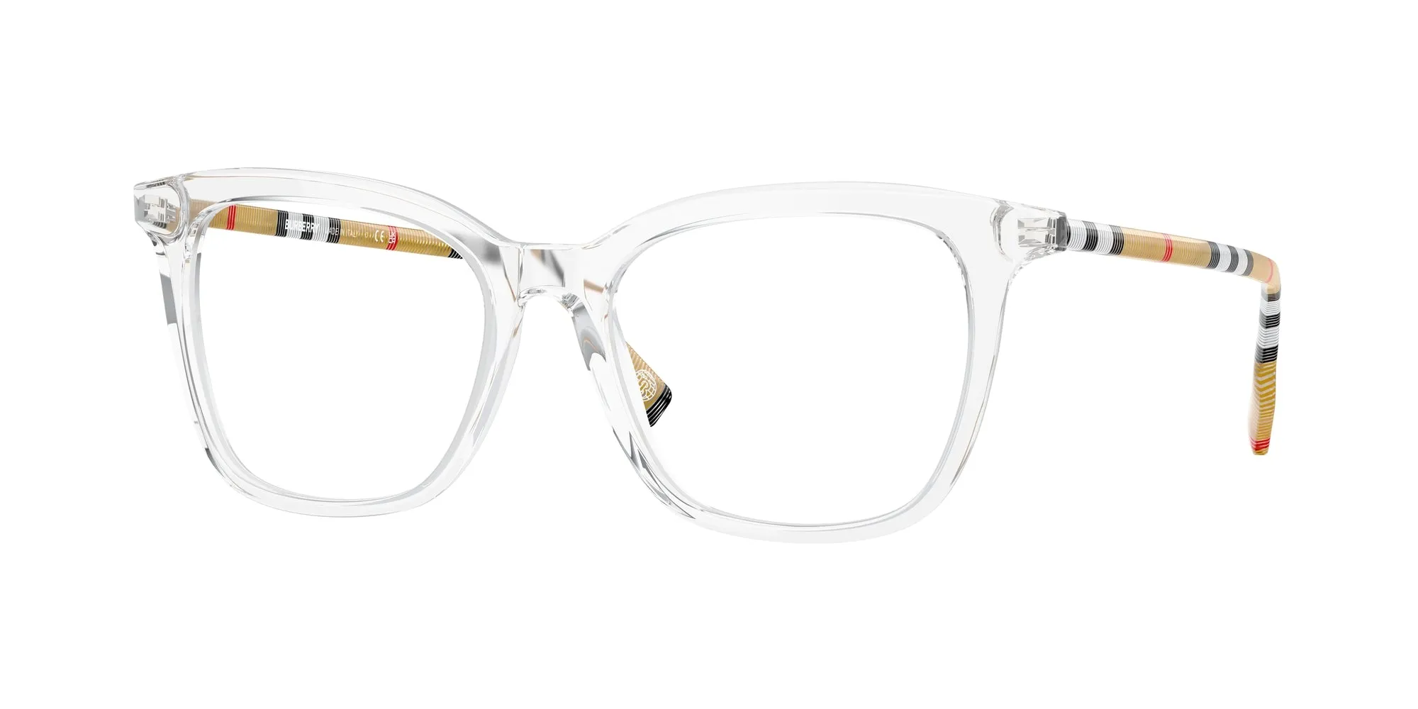 Burberry BE2390 3889 Montature da vista Acetato Trasparente Trasparente Squadrata Normale - immagine 1