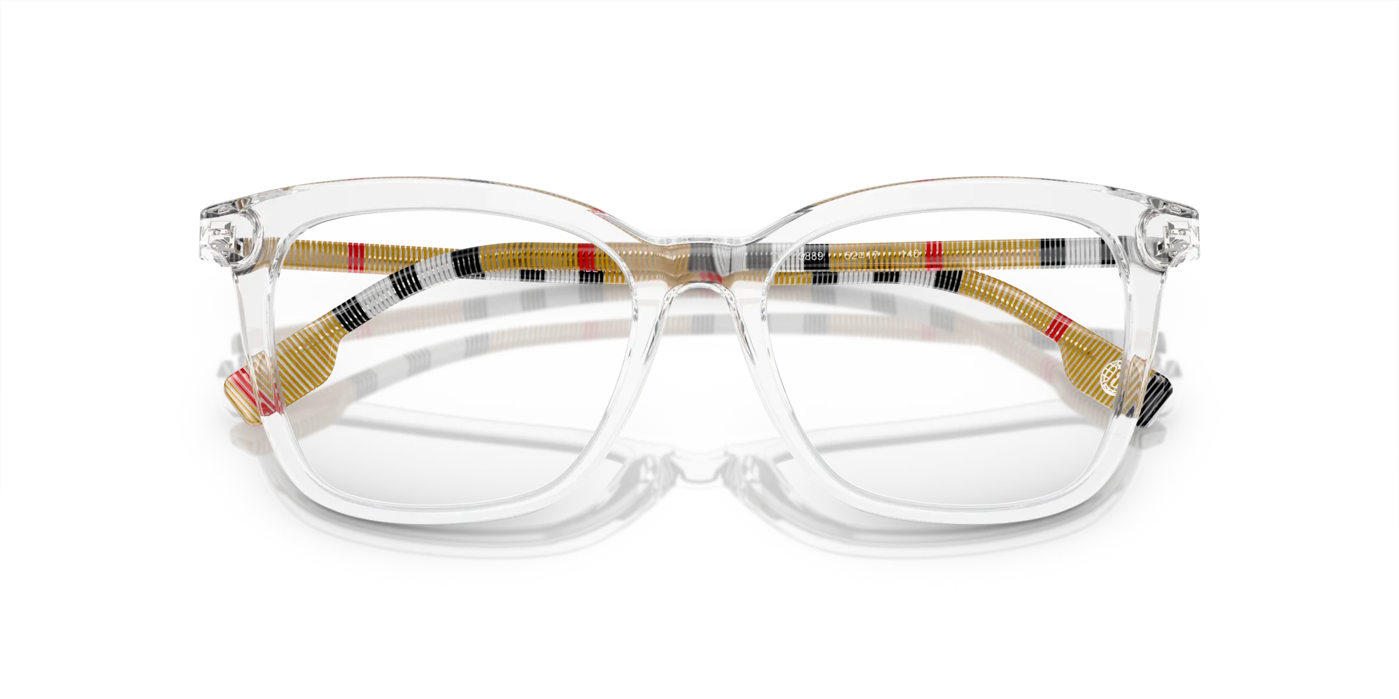Burberry BE2390 3889 Montature da vista Acetato Trasparente Squadrata Normale - immagine 2