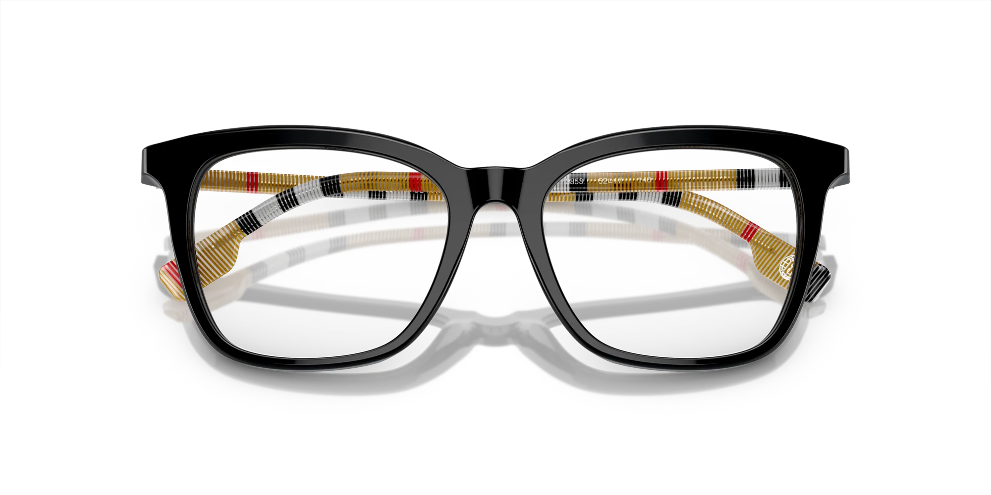 Burberry BE2390 3853 Montature da vista Acetato Nero Squadrata Normale - immagine 2