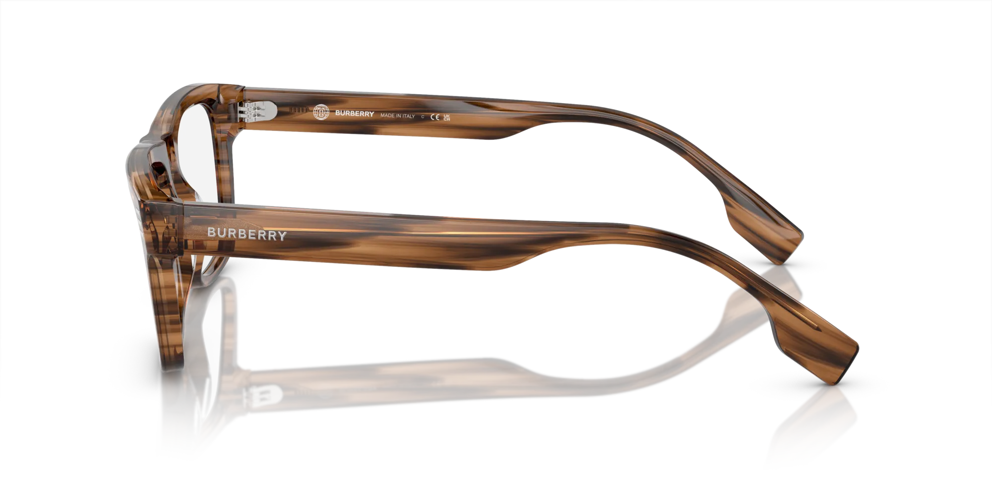 Burberry BE2387 4096 Montature da vista Acetato Marrone Squadrata Normale - immagine 4