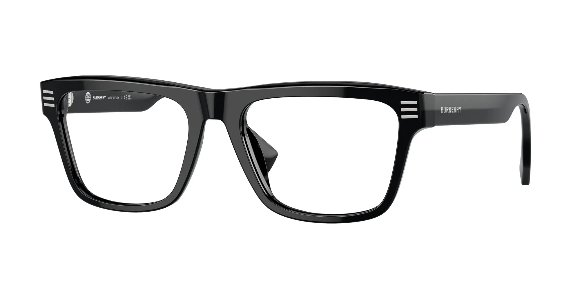 Burberry BE2387 3001 Montature da vista Acetato Nero Squadrata Normale - immagine 1