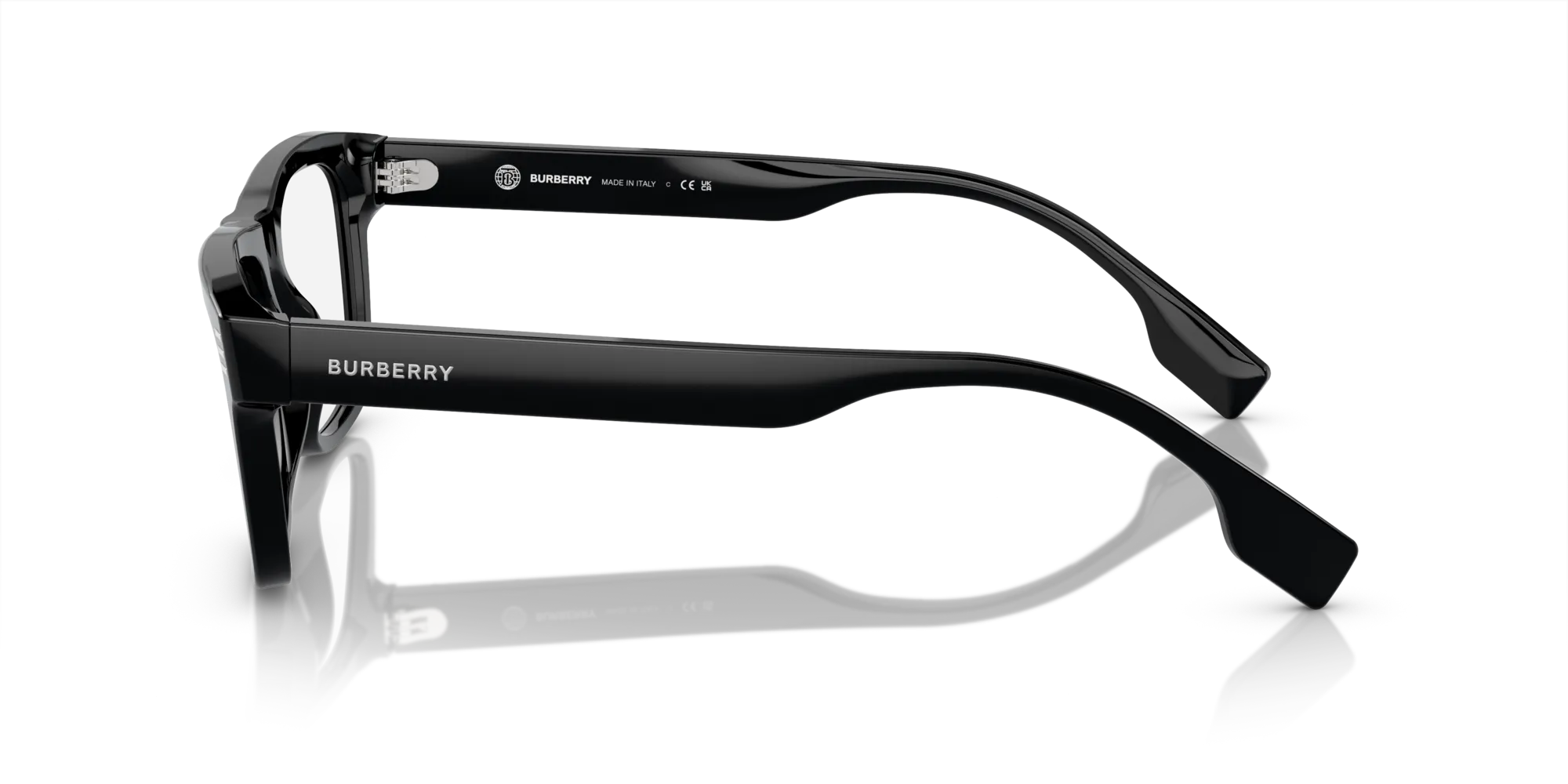 Burberry BE2387 3001 Montature da vista Acetato Nero Squadrata Normale - immagine 4