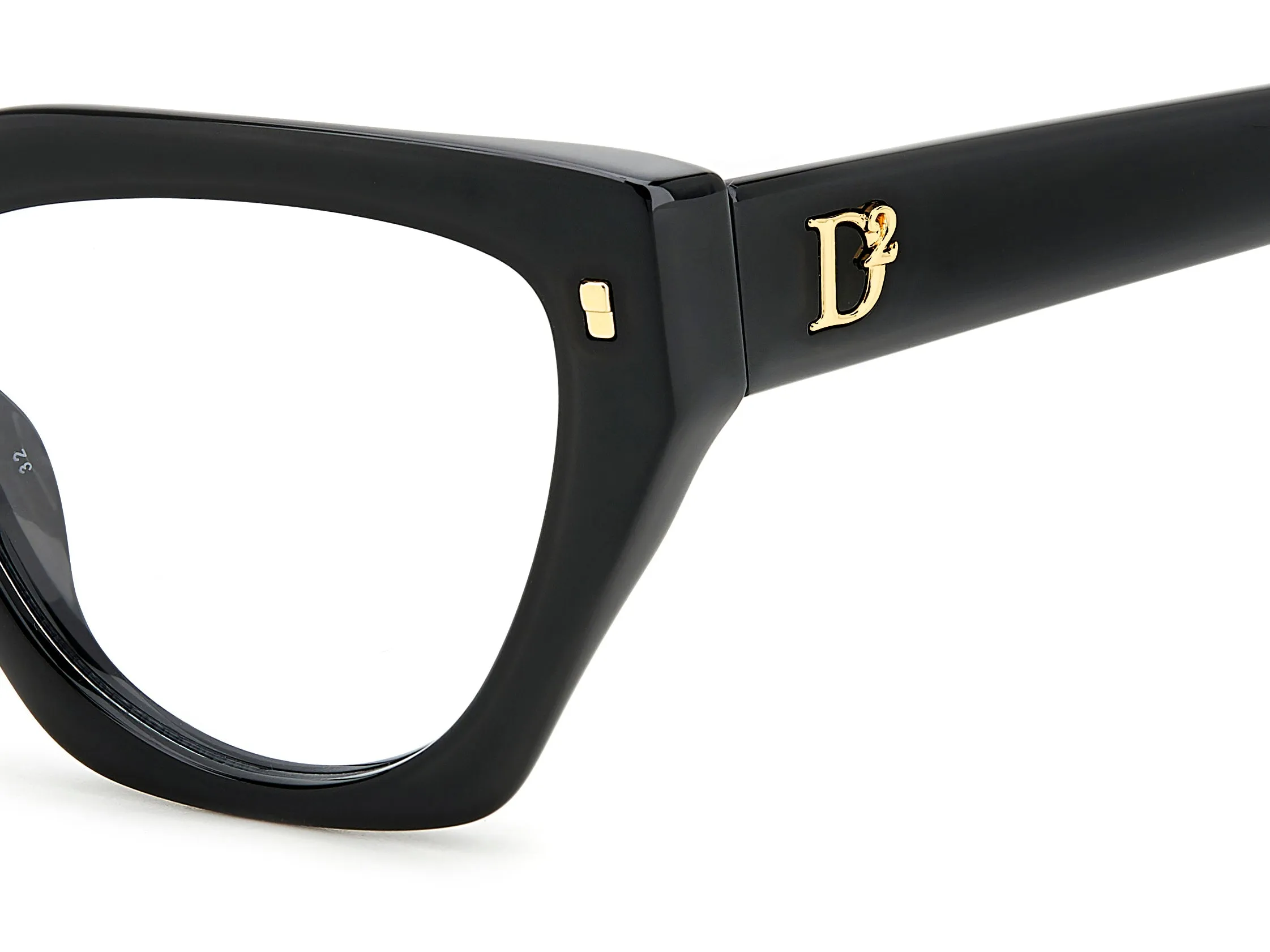 Dsquared2 D2 0117 807 Montature da vista Acetato Nero Cat Eye - immagine 3