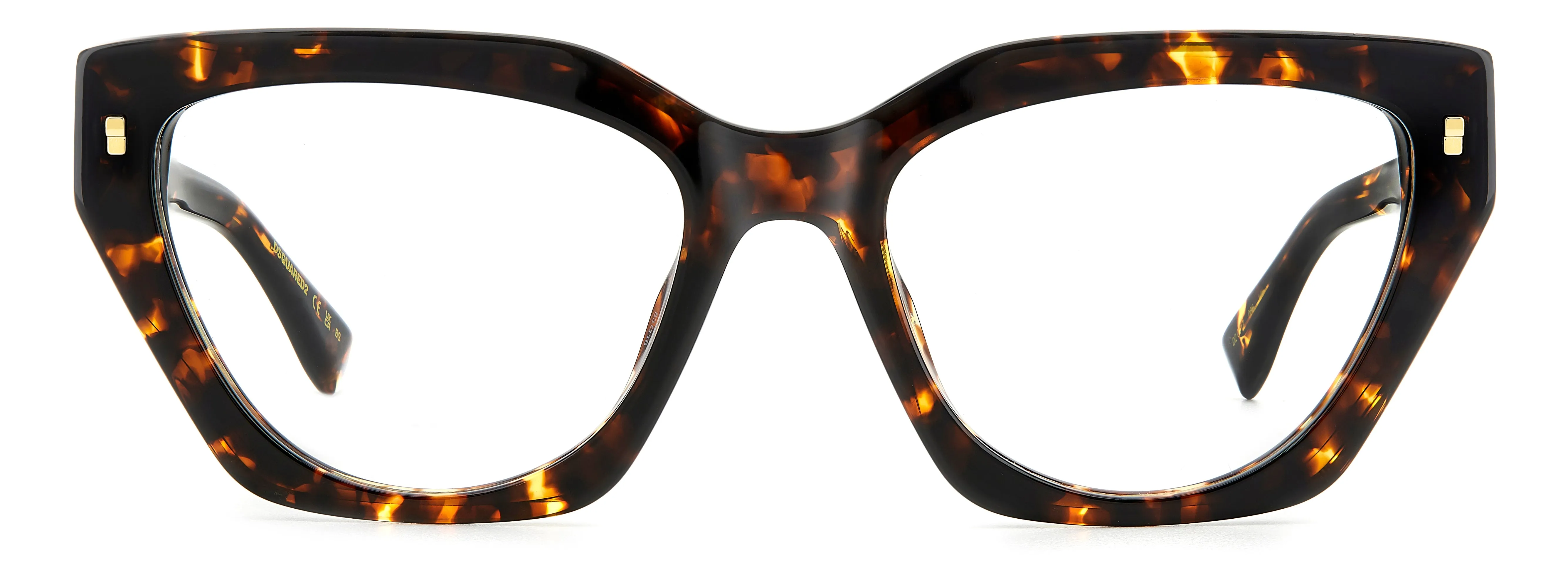Dsquared2 D2 0117 086 Montature da vista Acetato Havana Cat Eye - immagine 2