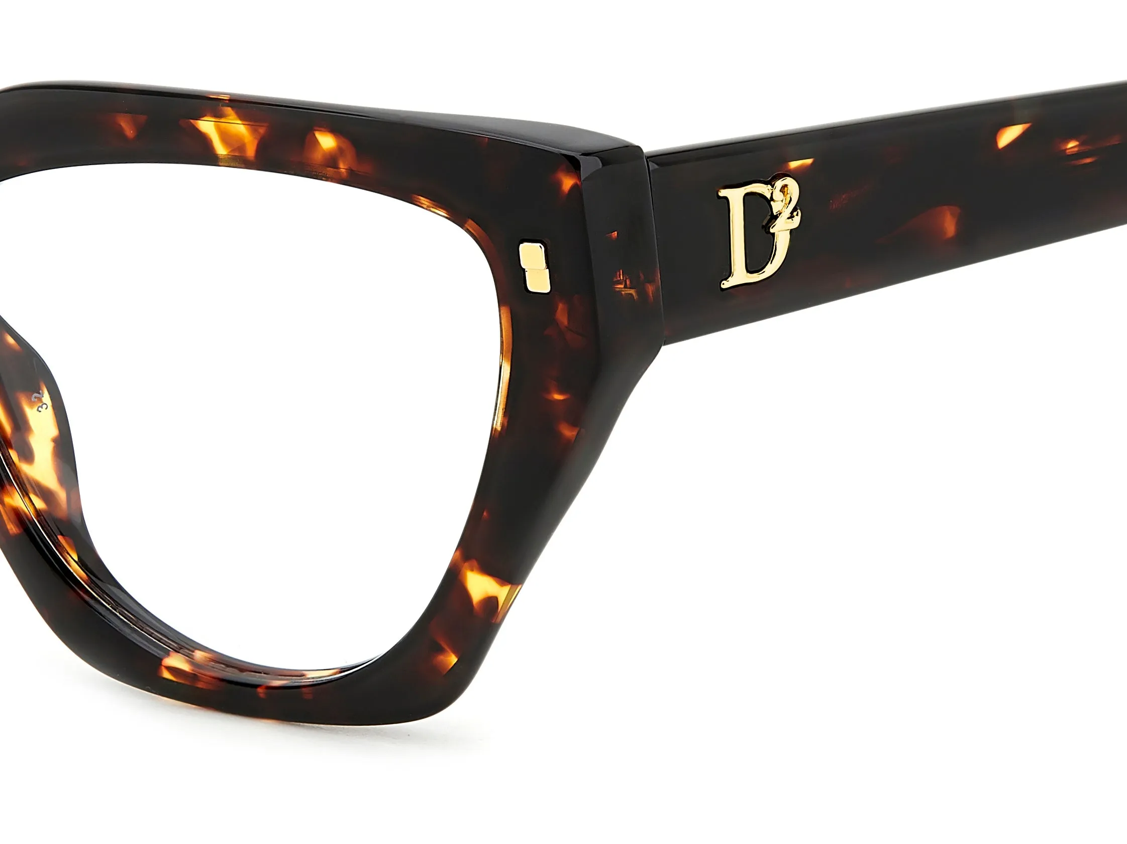 Dsquared2 D2 0117 086 Montature da vista Acetato Havana Cat Eye - immagine 3