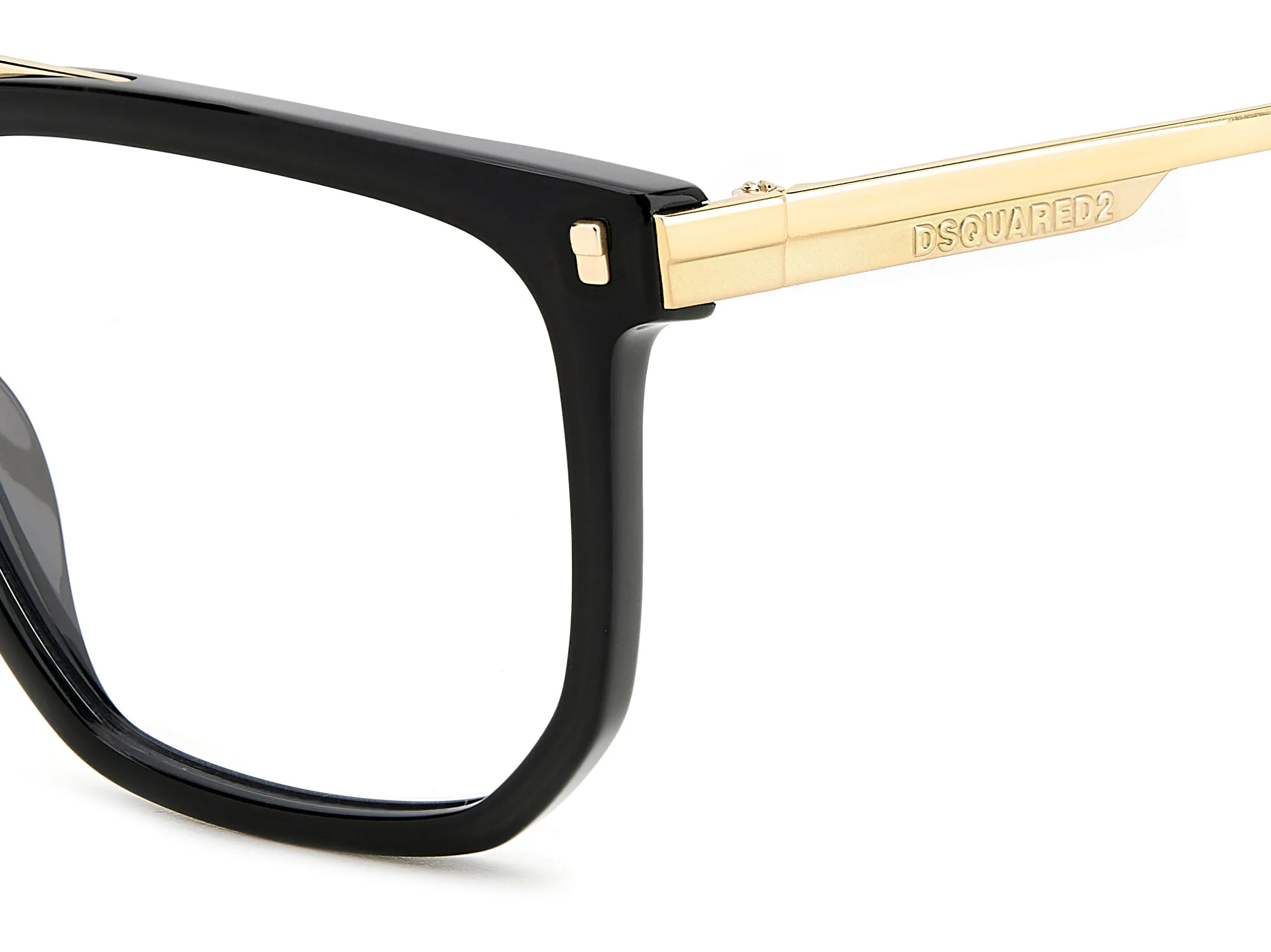 Dsquared2 D2 0112 807 Montature da vista Acetato Nero Geometrica - immagine 3