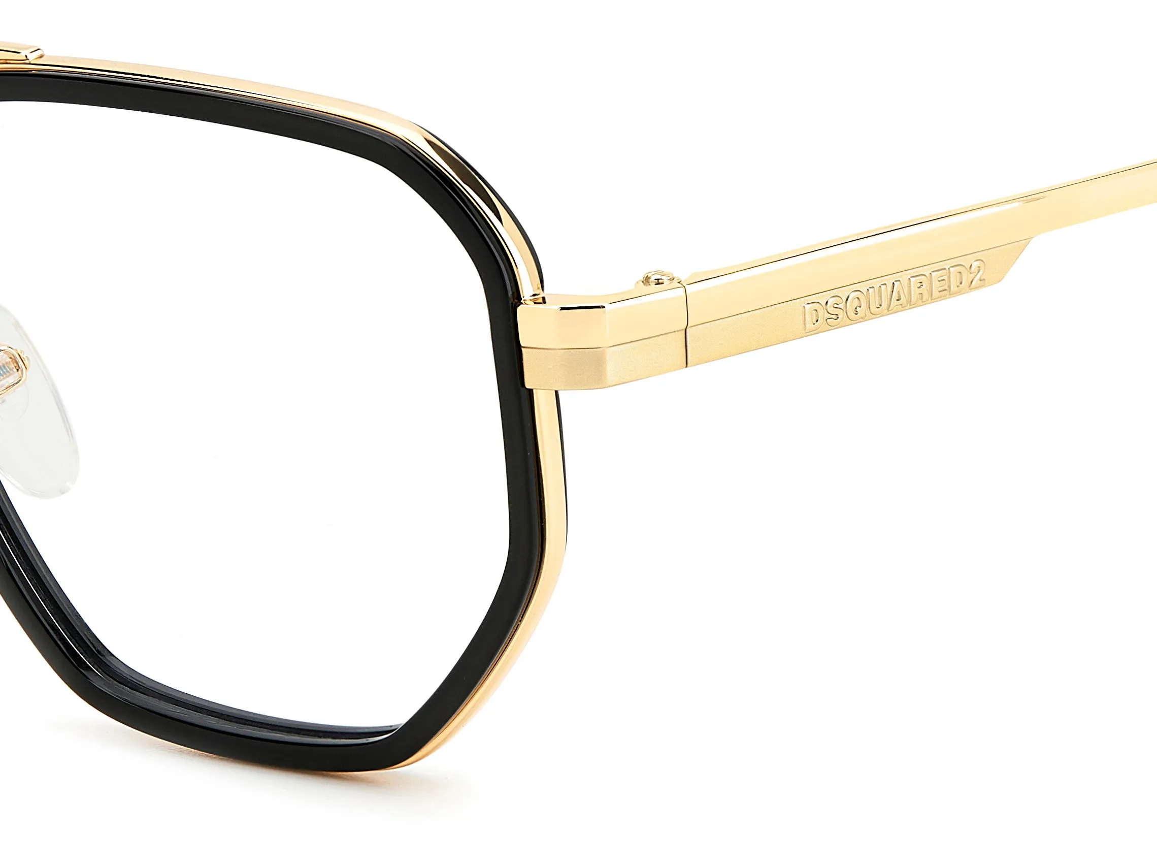 Dsquared2 D2 0111 807 Montature da vista Metallo Nero Geometrica - immagine 3
