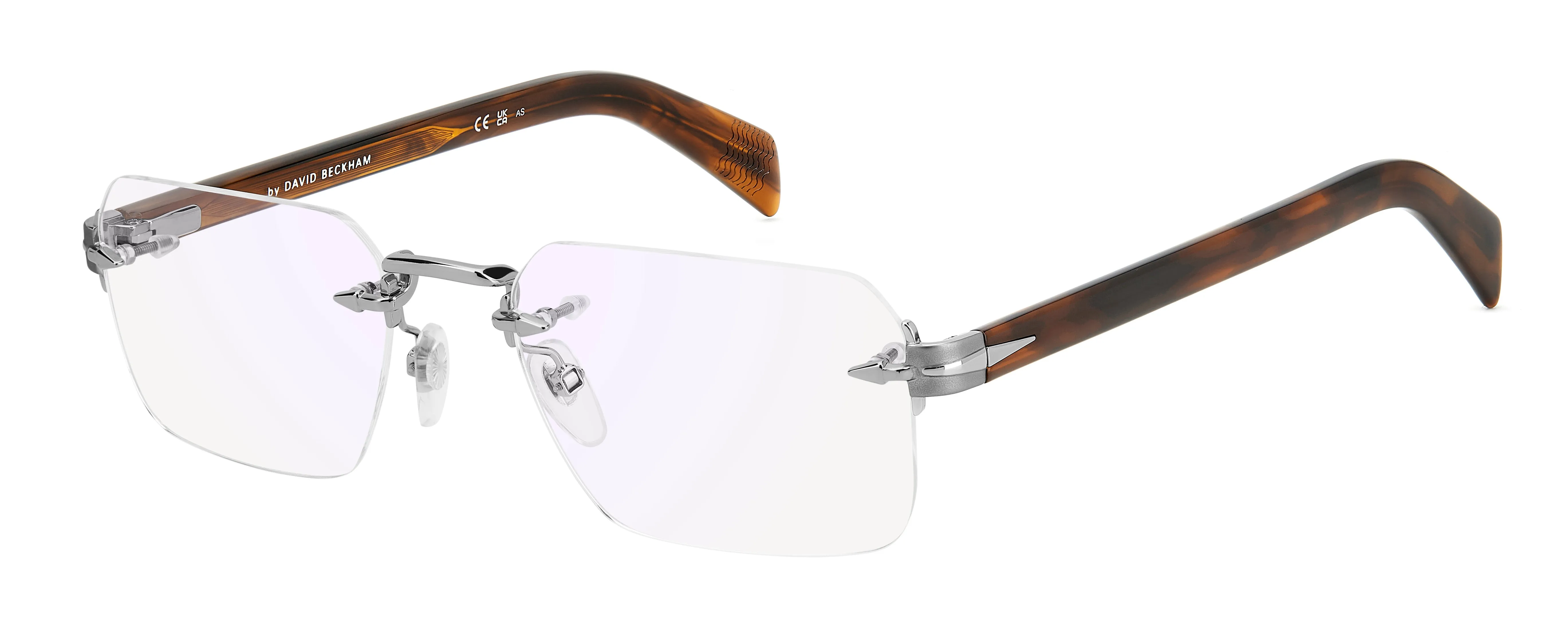 DAVID BECKHAM DB 7116 6LB/2Y Montature da vista Metallo Argento Squadrata - immagine 1