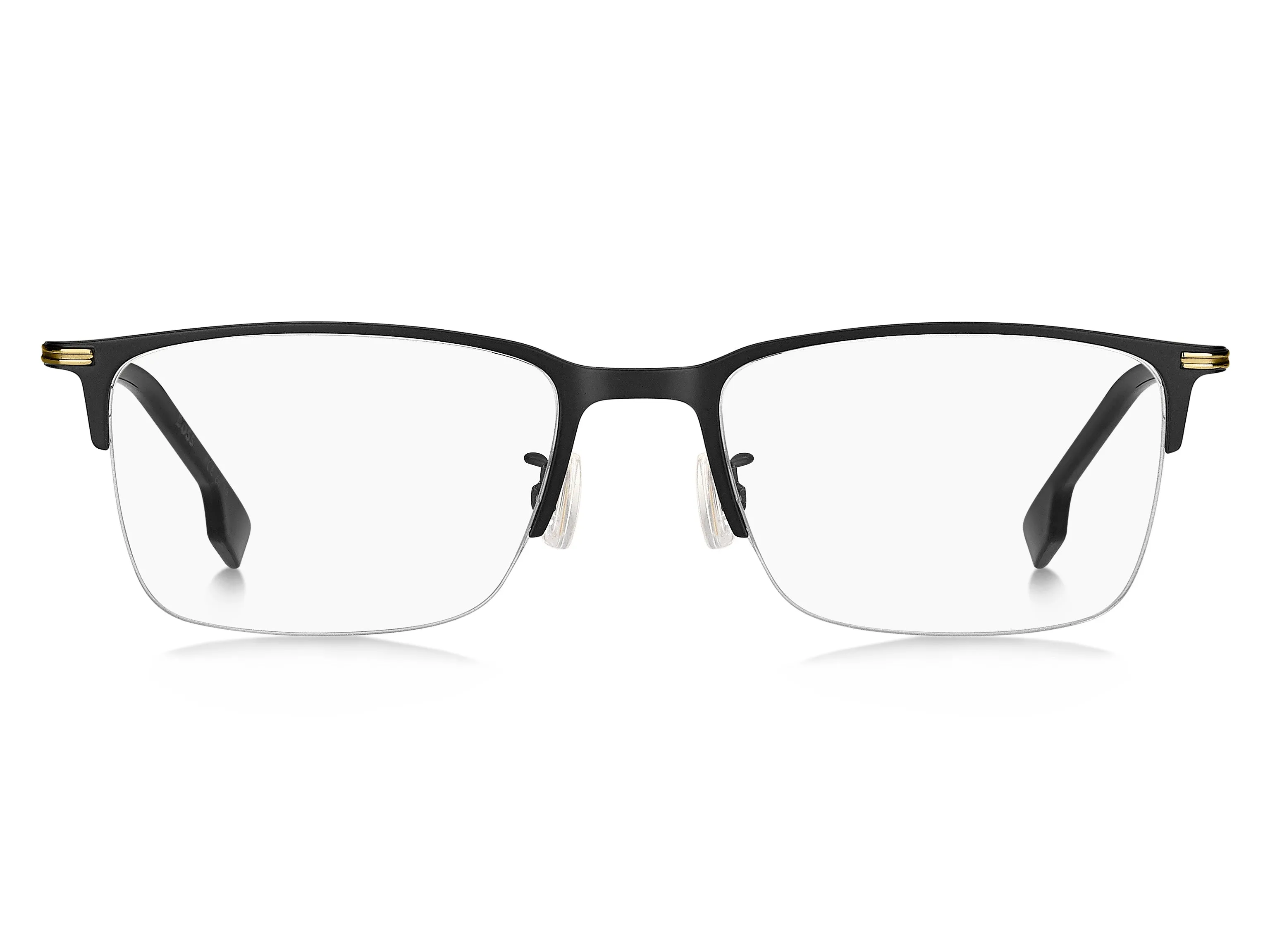 Hugo Boss BOSS 1616/F I46 Montature da vista Metallo Nero opaco/ Oro Squadrata - immagine 2