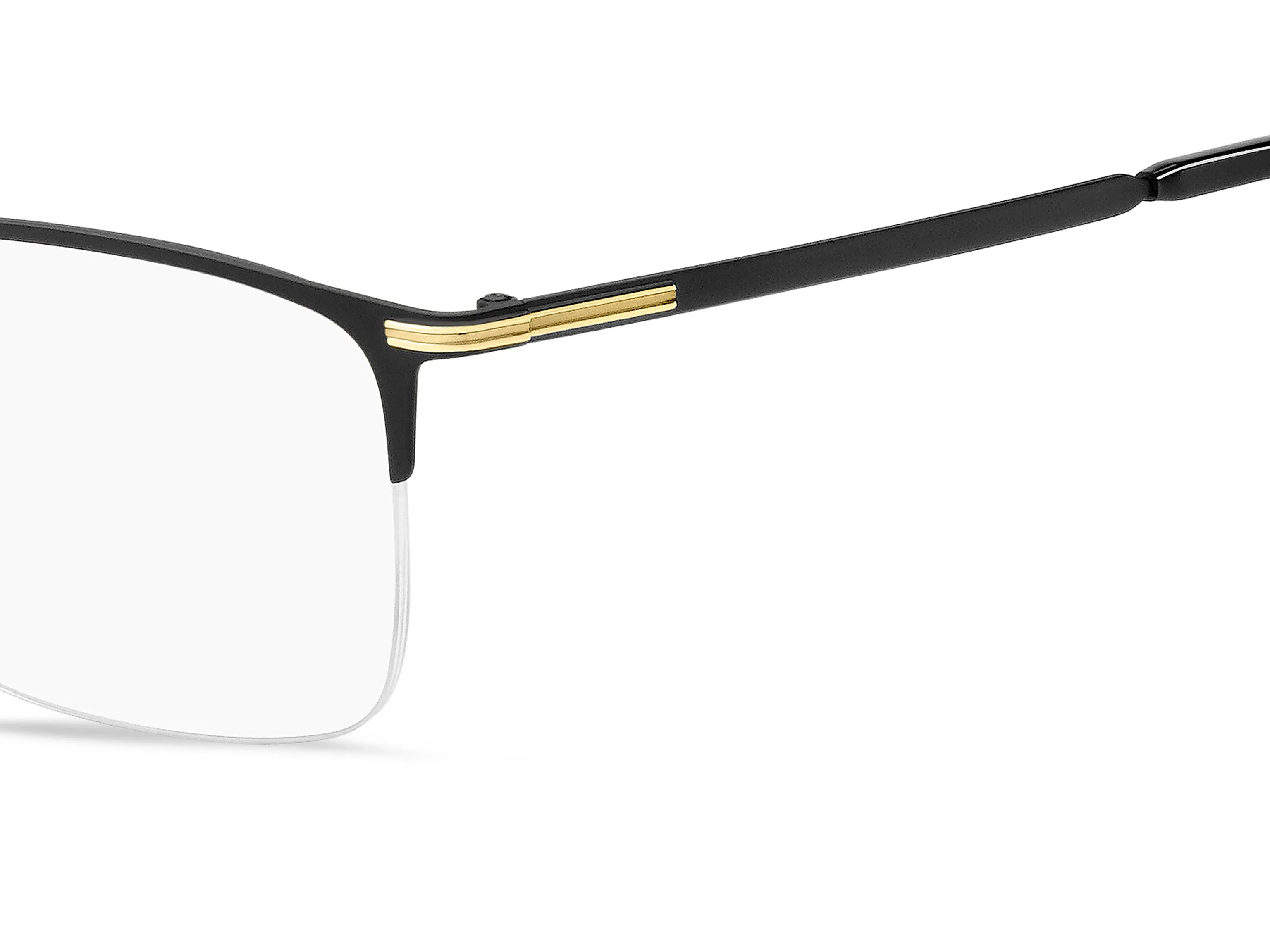 Hugo Boss BOSS 1616/F I46 Montature da vista Metallo Nero opaco/ Oro Squadrata - immagine 3