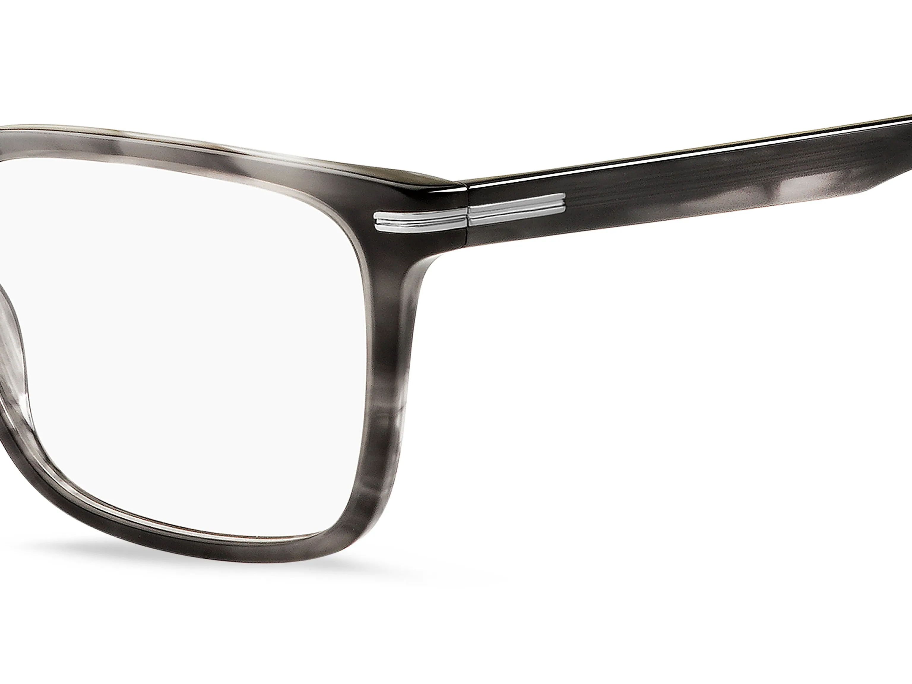Hugo Boss BOSS 1602 2W8 Montature da vista Plastica Corno grigio Squadrata - immagine 3