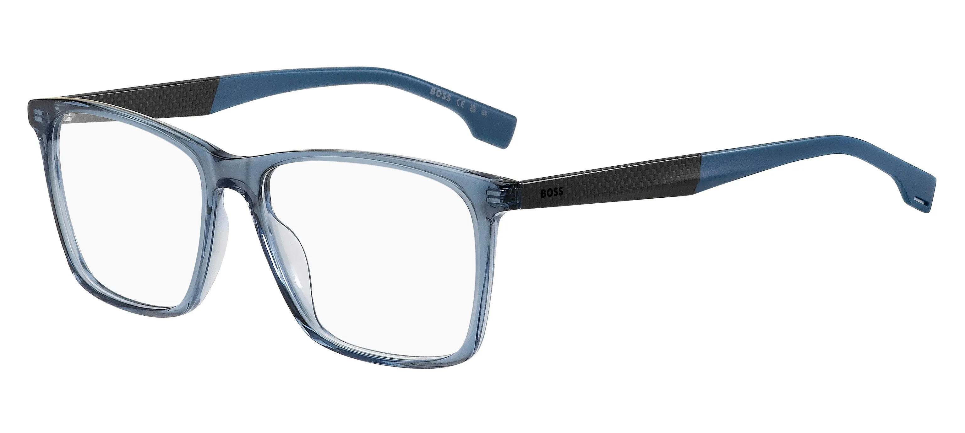Hugo Boss BOSS 1582 PJP Montature da vista Acetato Blu Squadrata - immagine 1