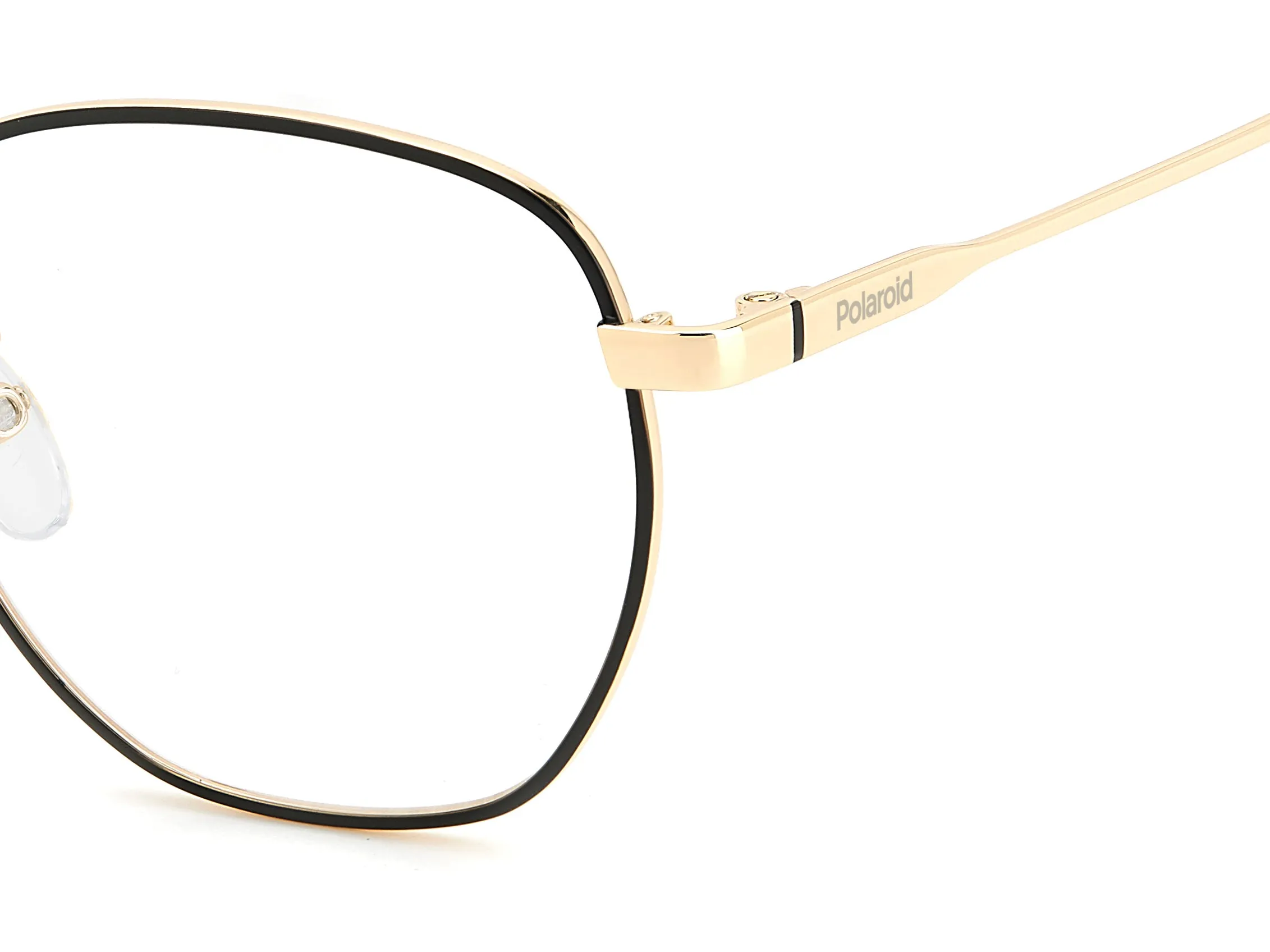 Polaroid PLD D509/G I46 Montature da vista Metallo Nero opaco/ Oro Geometrica - immagine 4