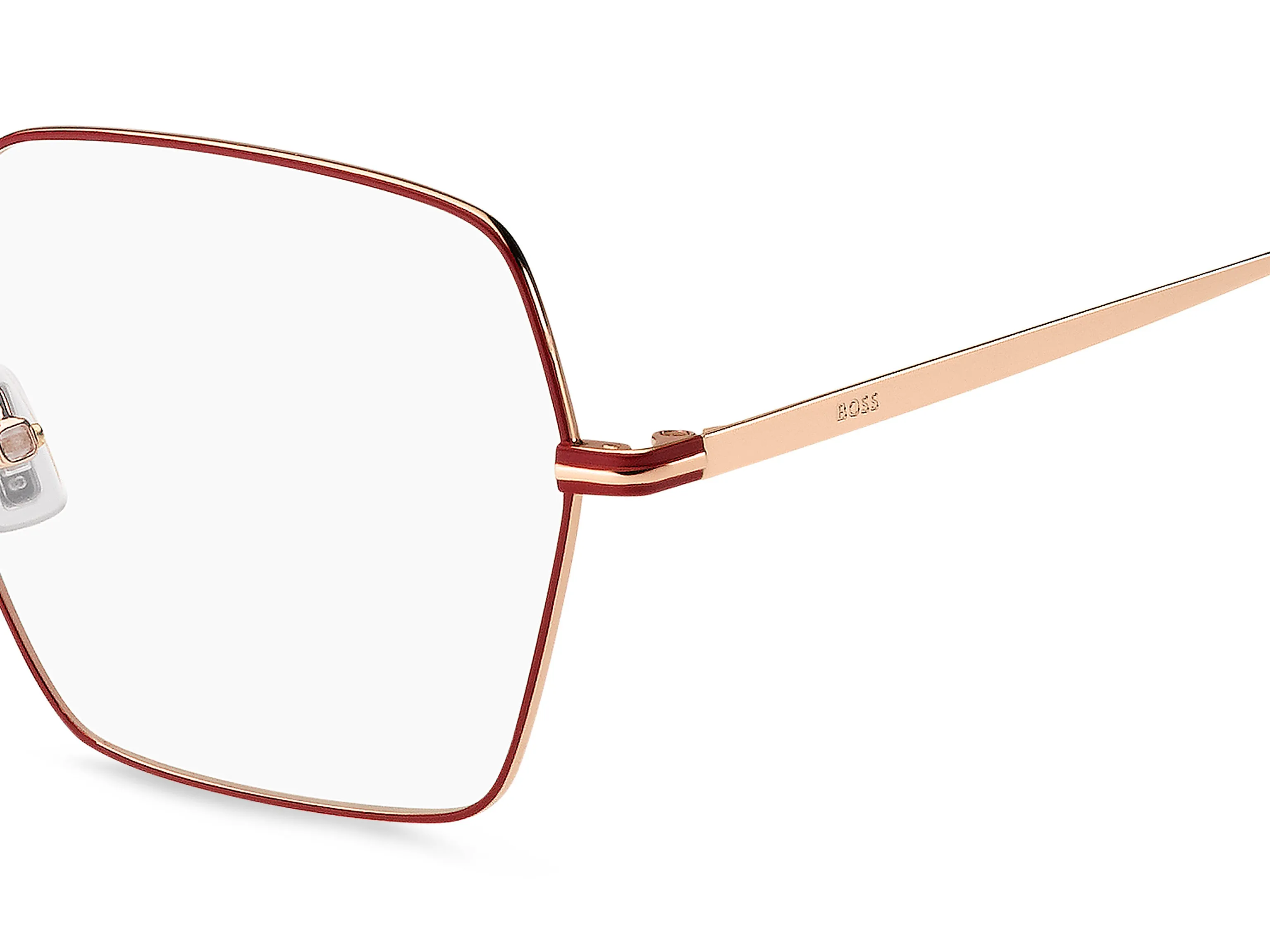 Hugo Boss BOSS 1592 Y11 Montature da vista Metallo Oro rosso Squadrata - immagine 3