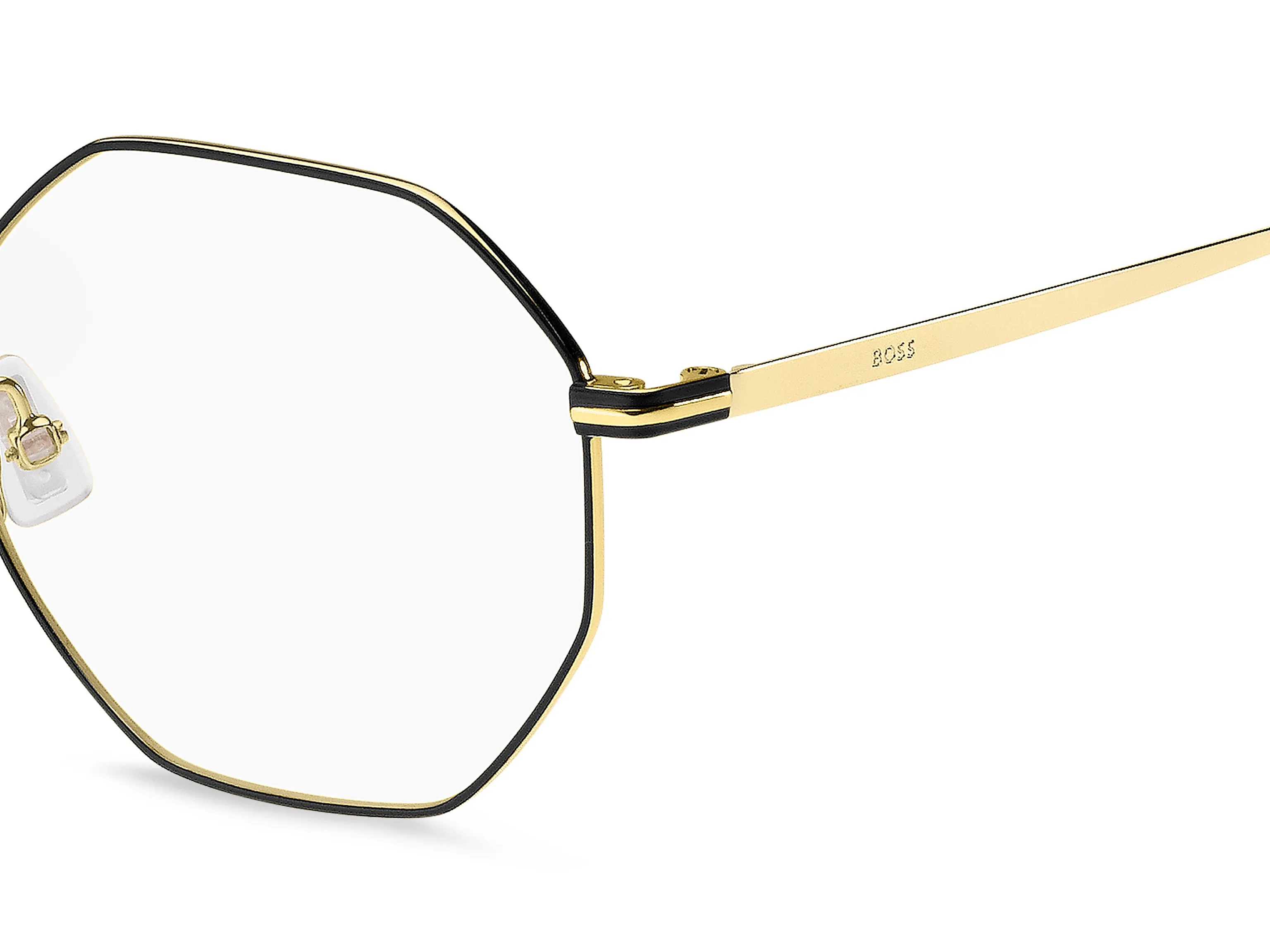 Hugo Boss BOSS 1590 RHL Montature da vista Metallo Oro / Nero Geometrica - immagine 3