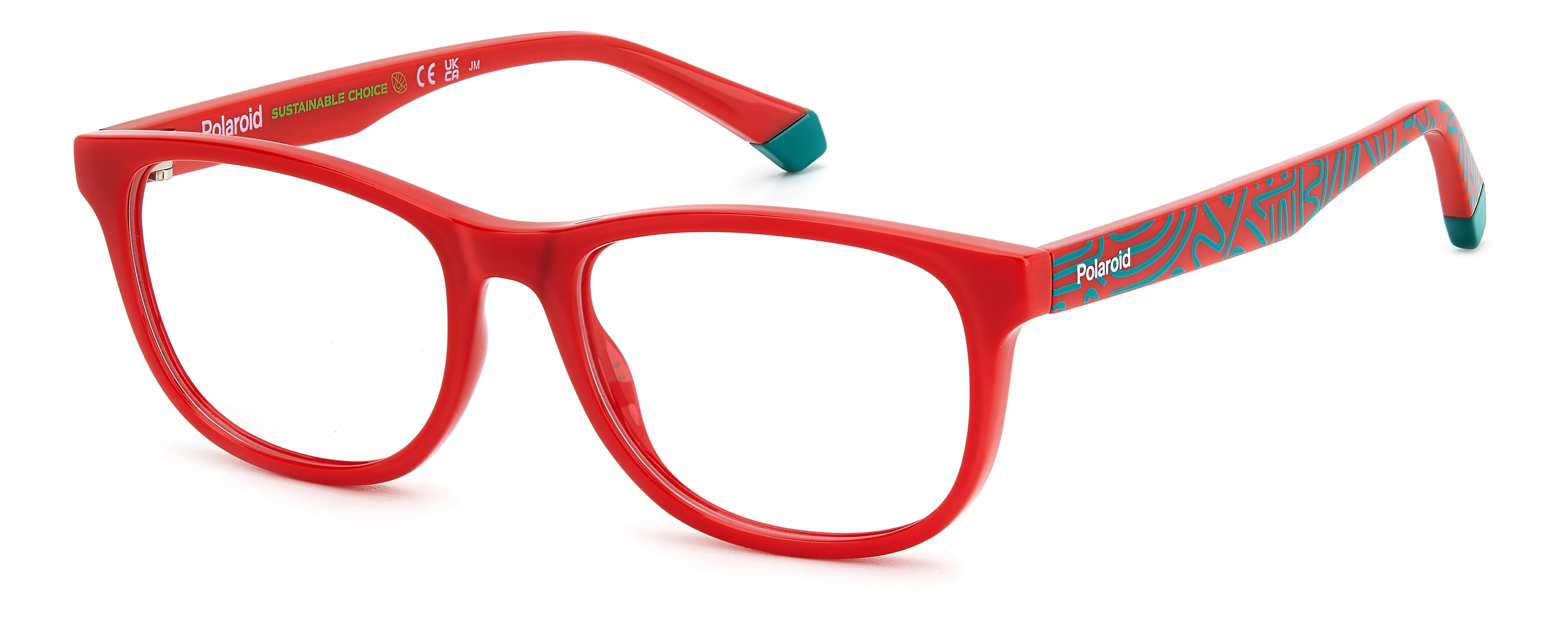 Polaroid PLD D832 C9A Montature da vista bambino Plastica Rosso Squadrata - immagine 1