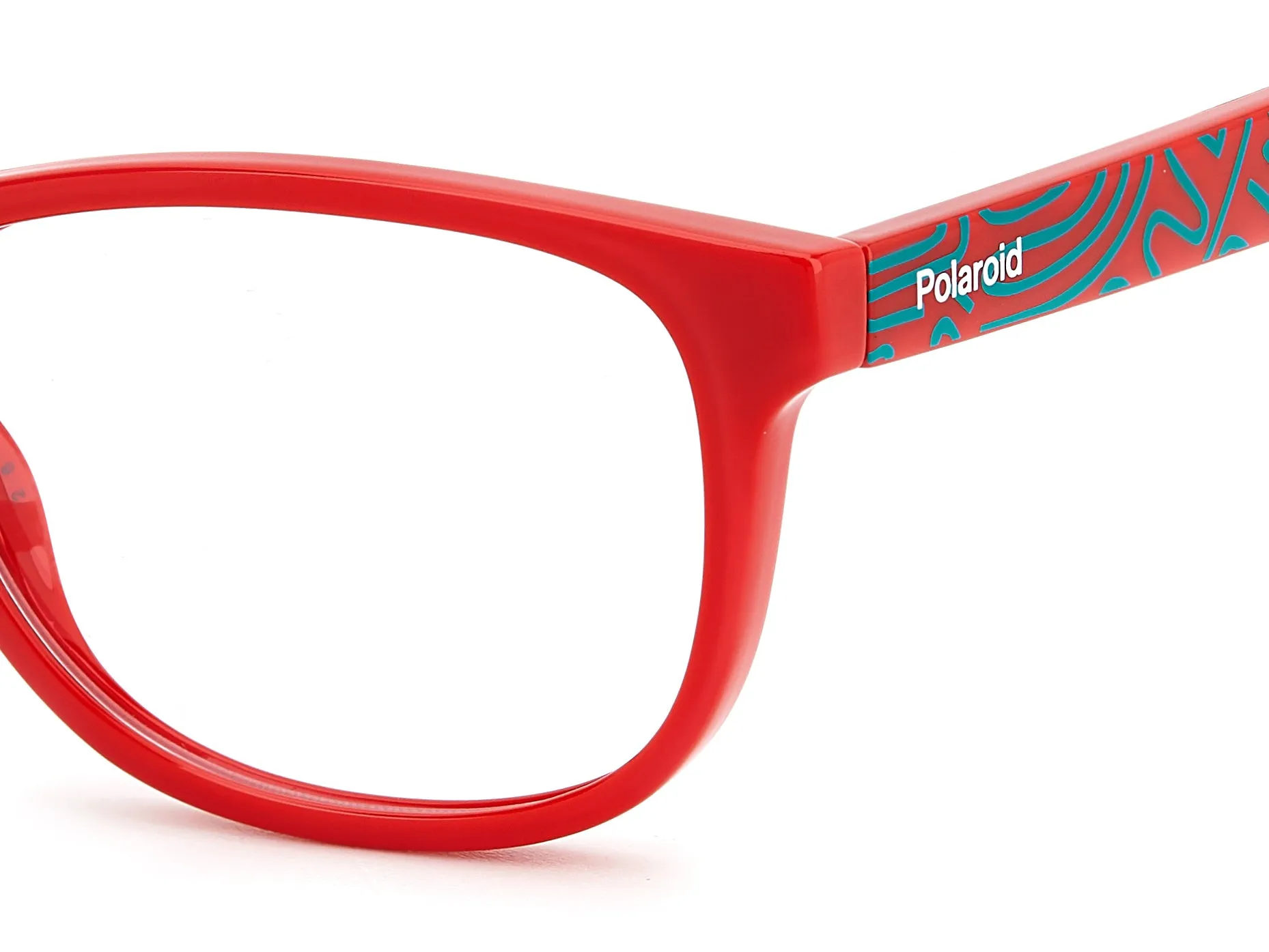 Polaroid PLD D832 C9A Montature da vista bambino Plastica Rosso Squadrata - immagine 4