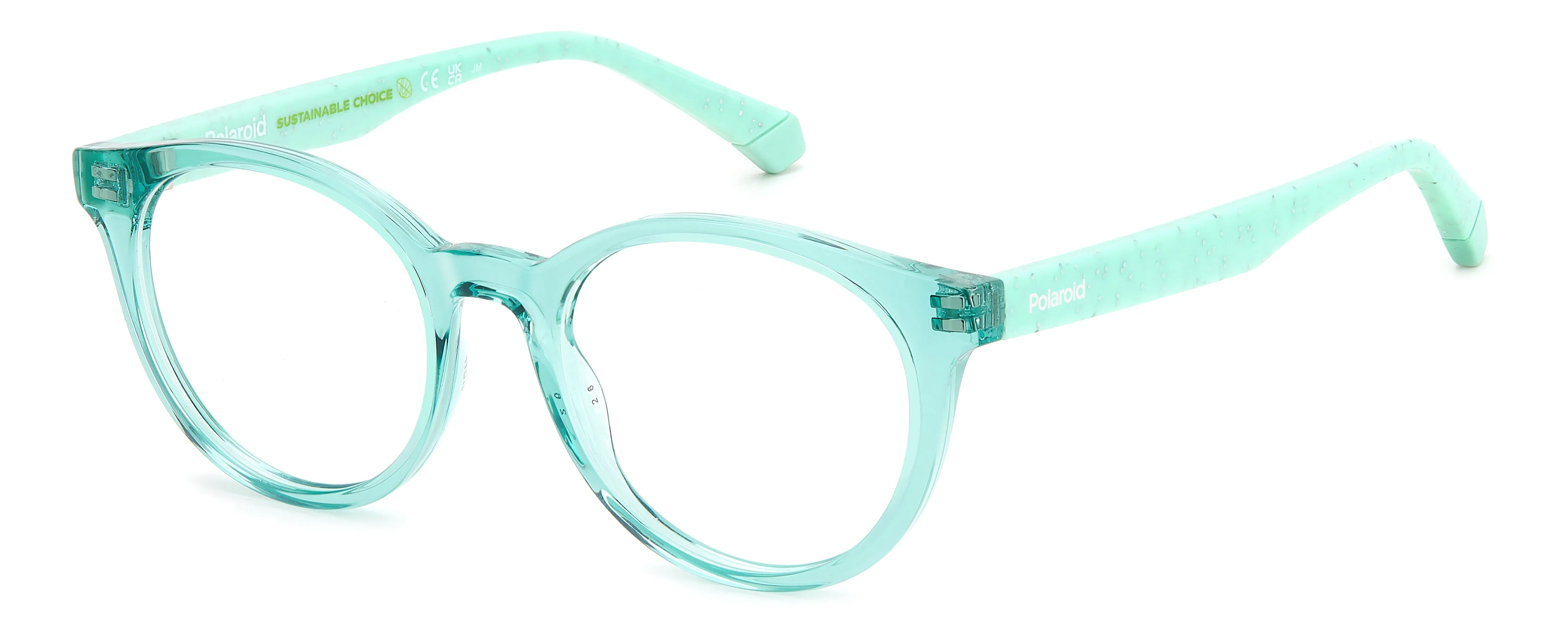 Polaroid PLD D831 WK2 Montature da vista bambino Plastica Azzurro acqua Rotonda - immagine 1