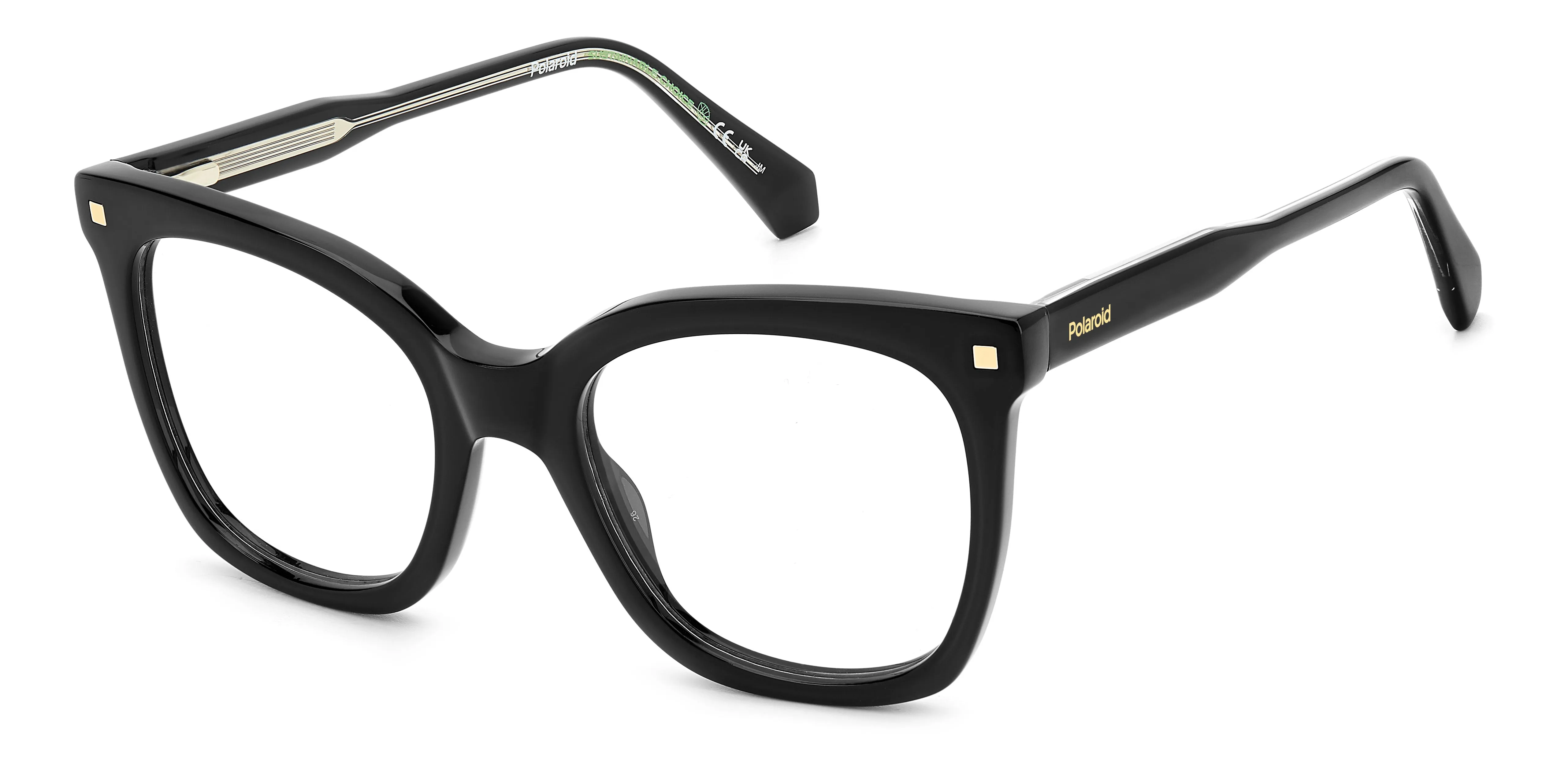 Polaroid PLD D507 807 Montature da vista Plastica Nero Squadrata - immagine 1