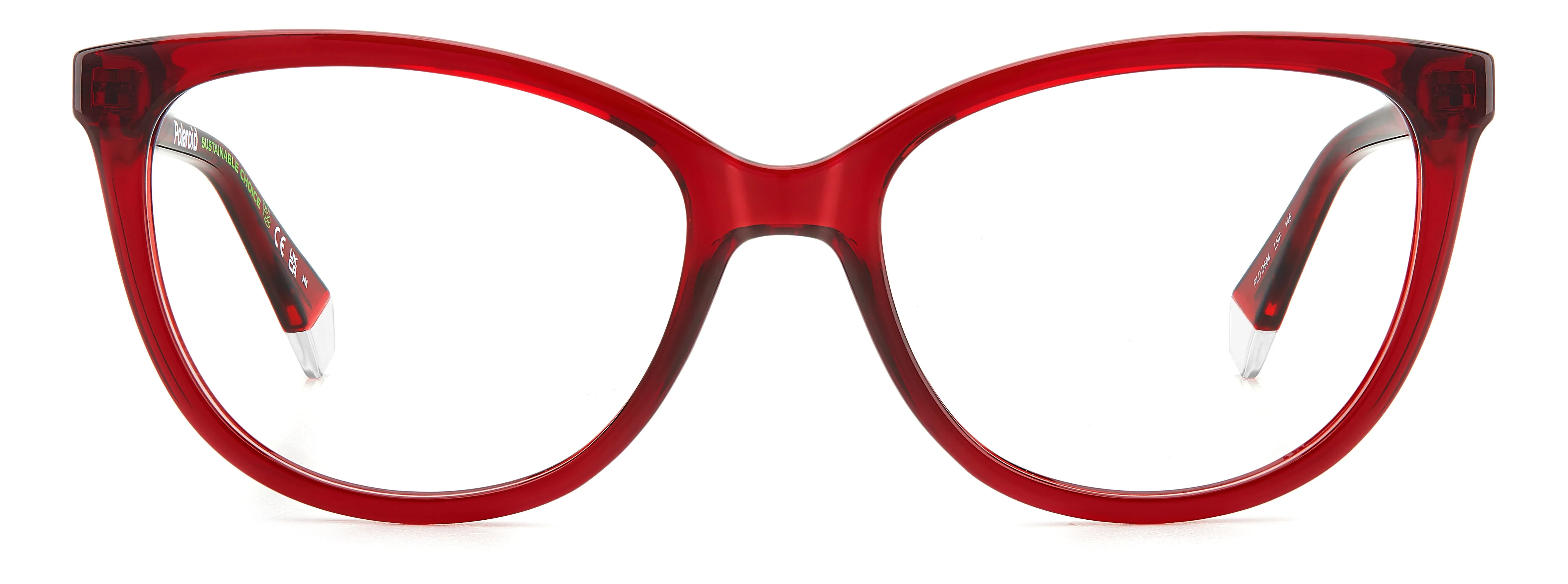 Polaroid PLD D504 LHF Montature da vista Plastica Borgogna Cat Eye - immagine 2