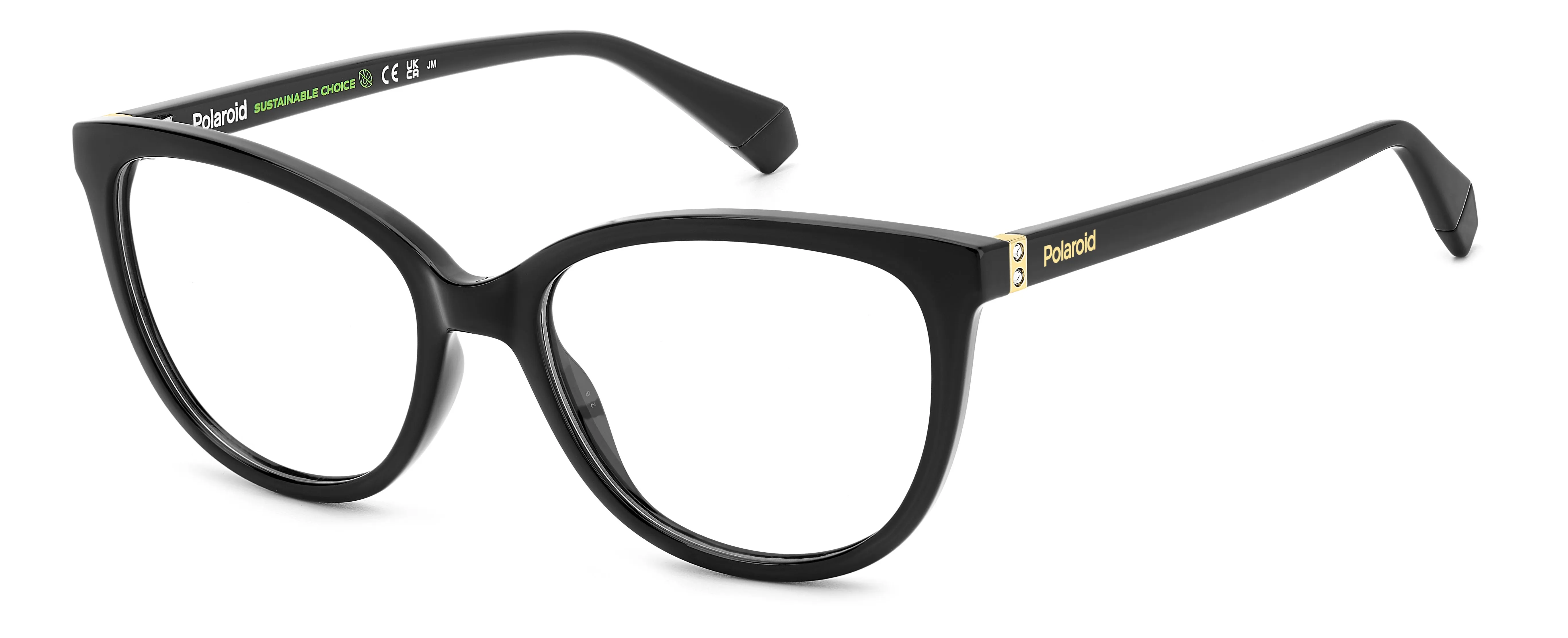 Polaroid PLD D504 807 Montature da vista Plastica Nero Cat Eye - immagine 1