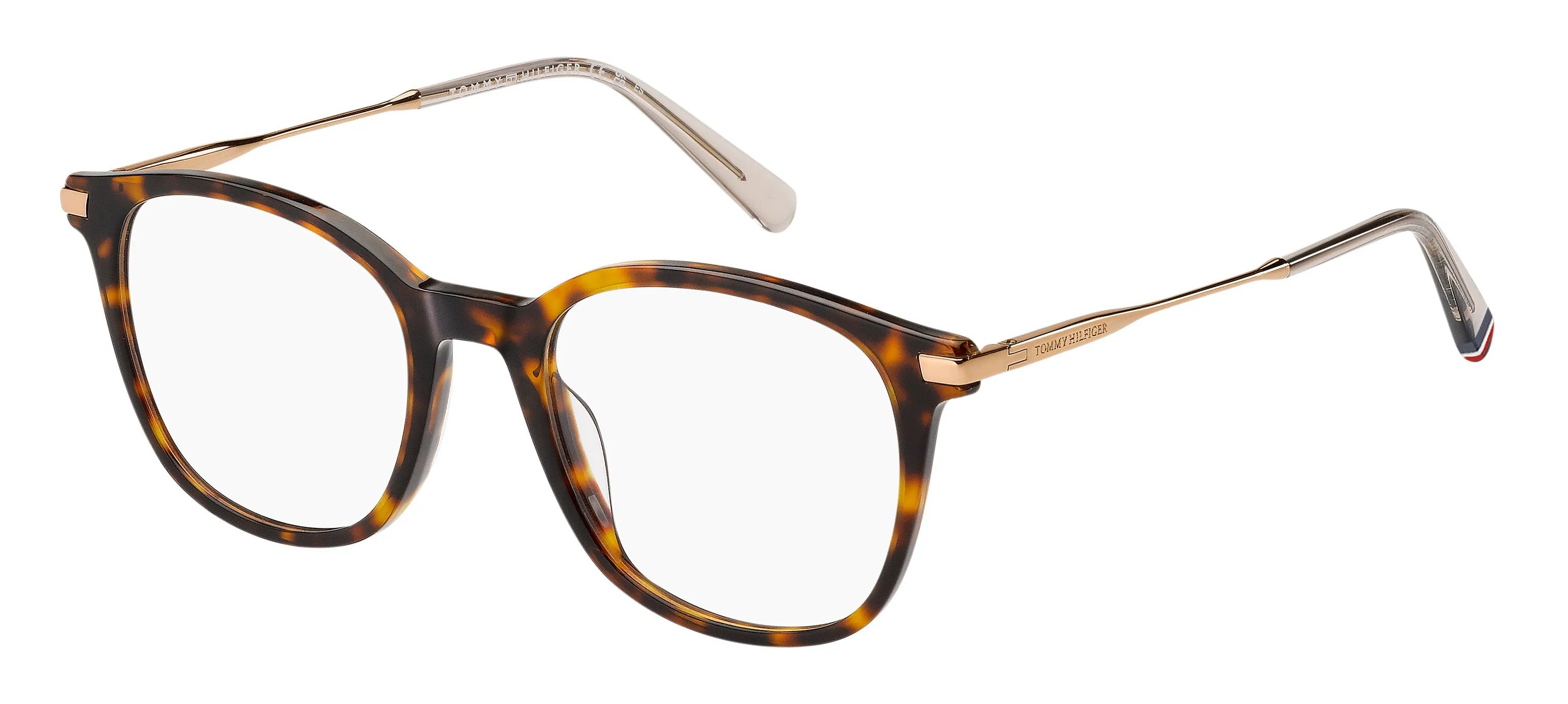 Tommy Hilfiger TH 2050 086 Montature da vista Acetato Havana Squadrata - immagine 1