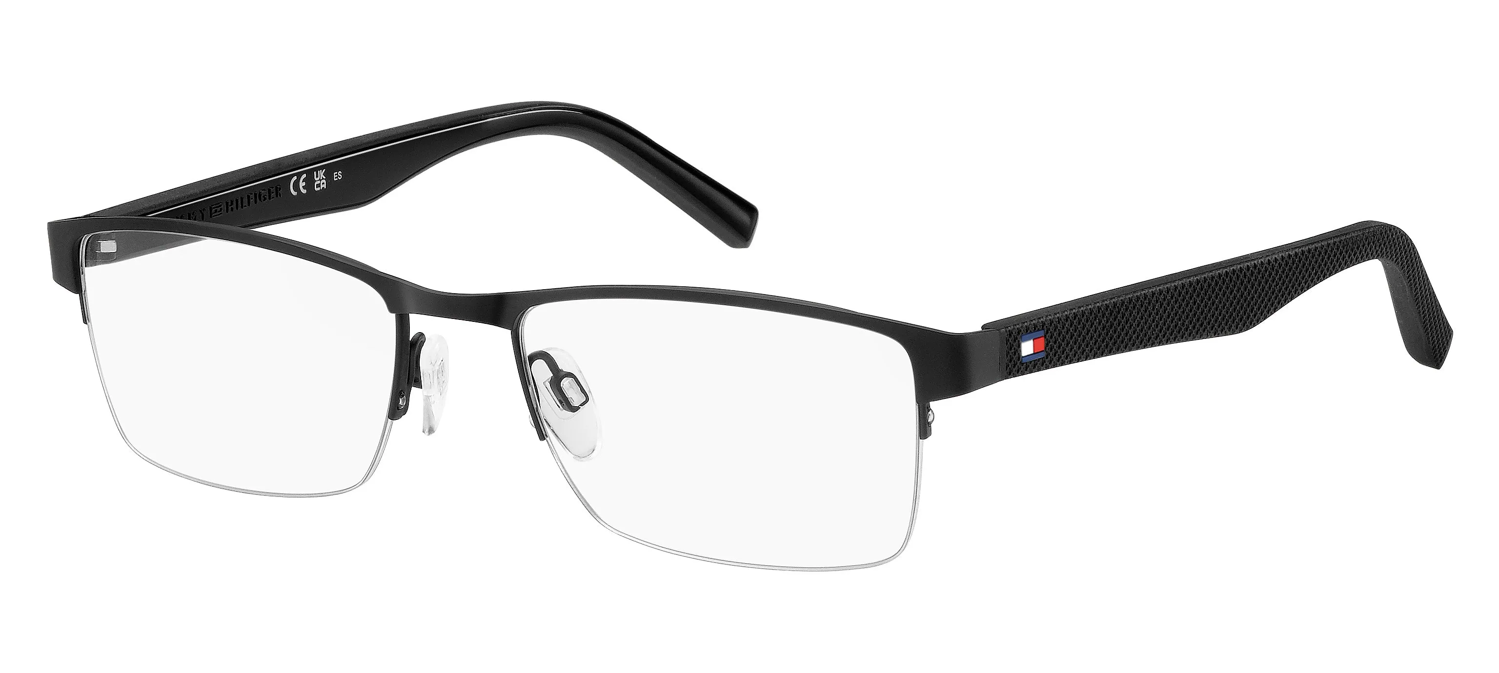 Tommy Hilfiger TH 2047 003 Montature da vista Acciaio Nero-opaco Squadrata - immagine 1