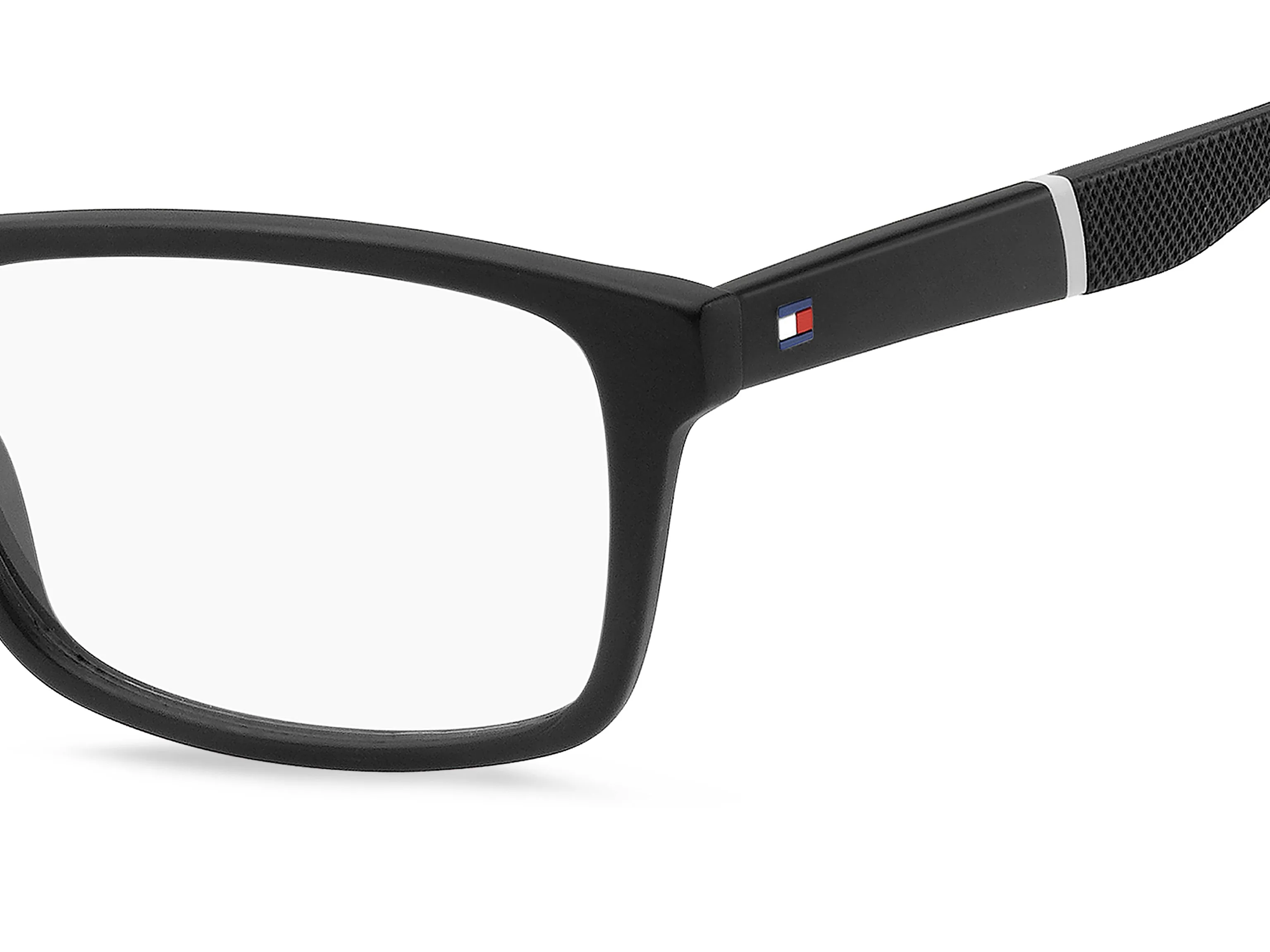 Tommy Hilfiger TH 2044 003 Montature da vista Acetato Nero-opaco Squadrata - immagine 3