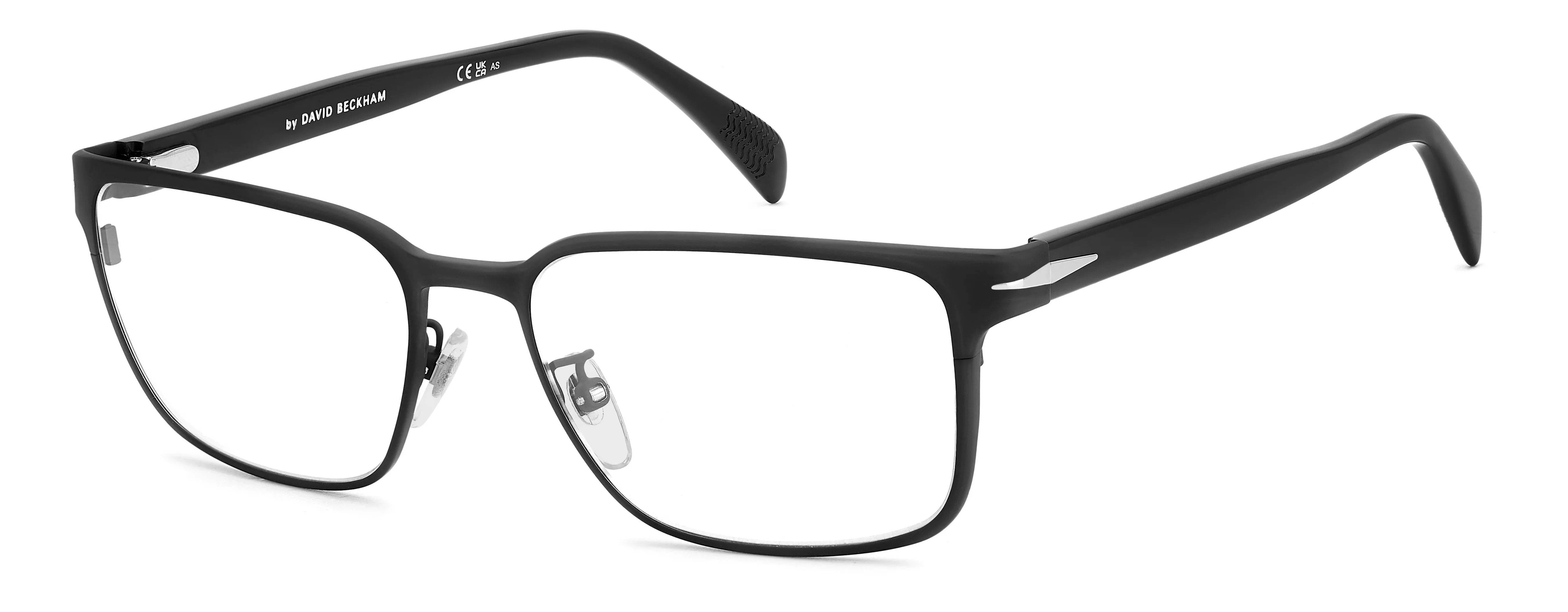 DAVID BECKHAM DB 1137 124 Montature da vista Metallo Nero Squadrata - immagine 1