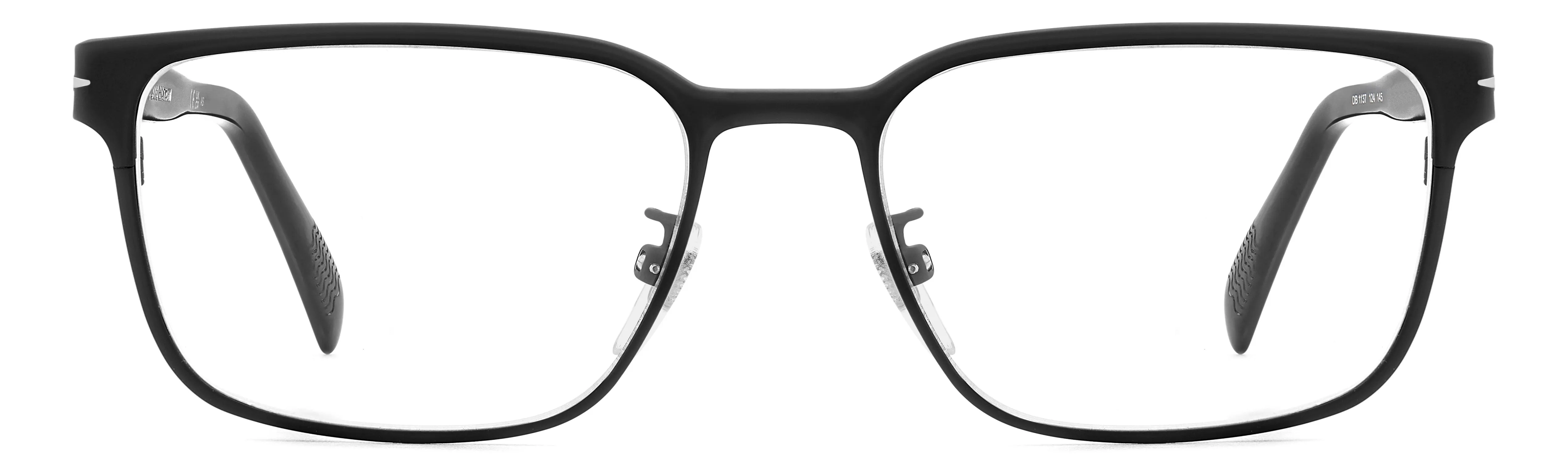 DAVID BECKHAM DB 1137 124 Montature da vista Metallo Nero Squadrata - immagine 2