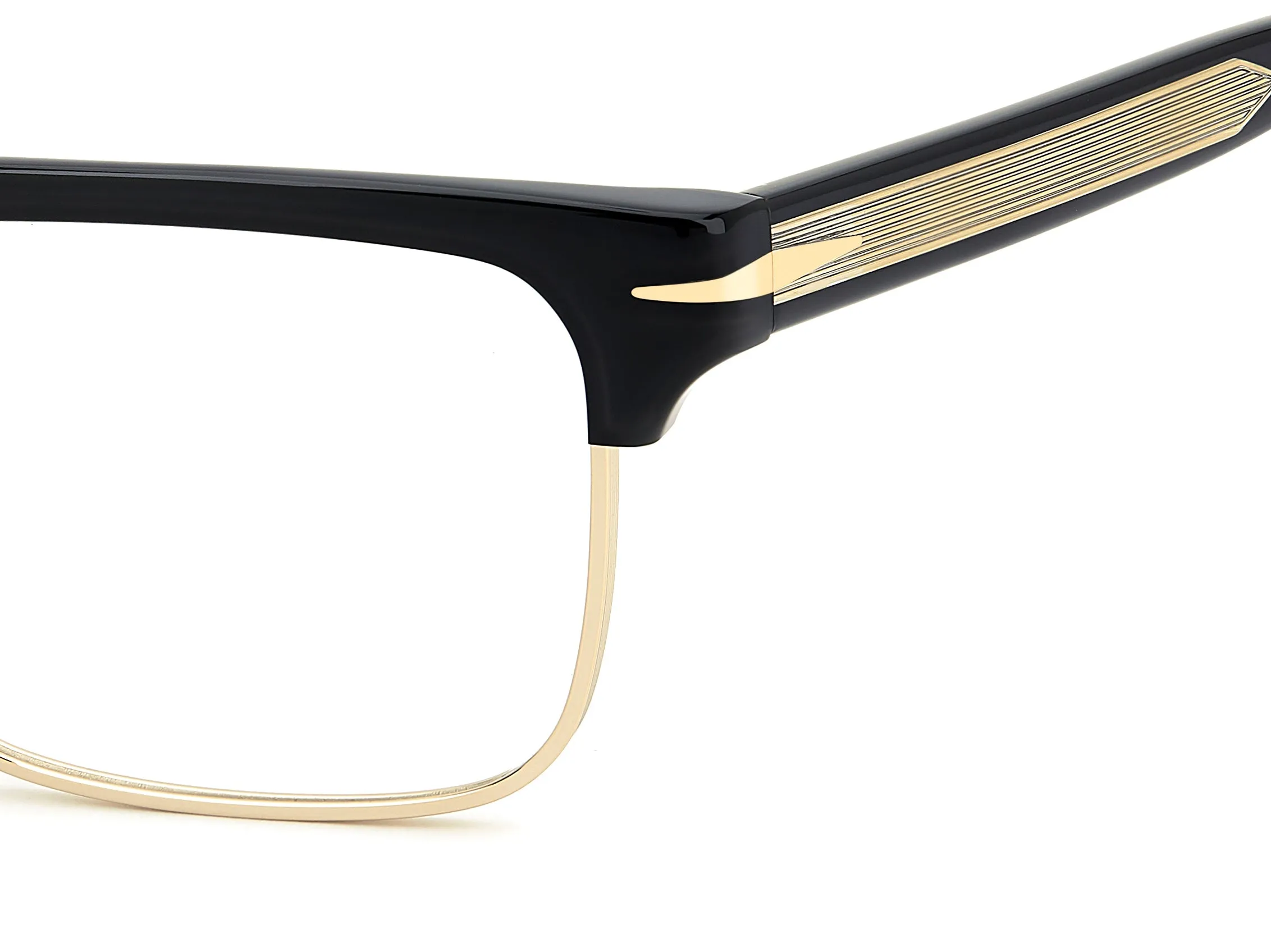 DAVID BECKHAM DB 7112 2M2 Montature da vista Metallo Nero/Oro Squadrata - immagine 3