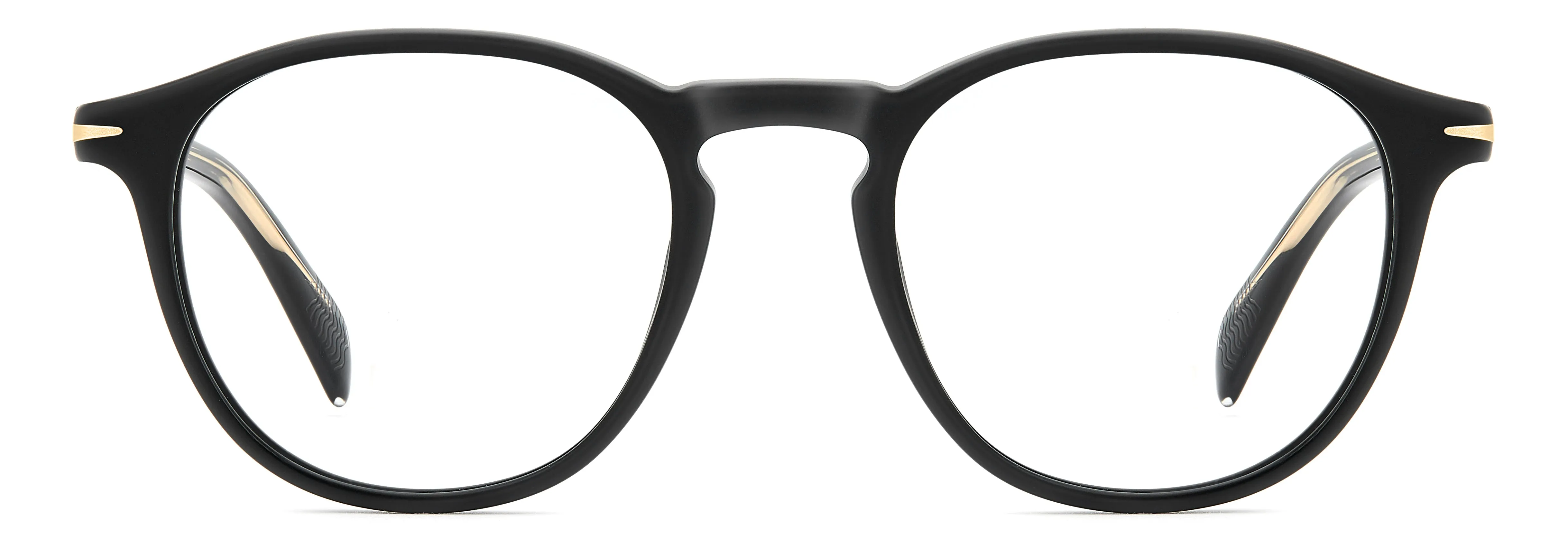 DAVID BECKHAM DB 1018 003 Montature da vista Acetato Nero-opaco Rotonda - immagine 2