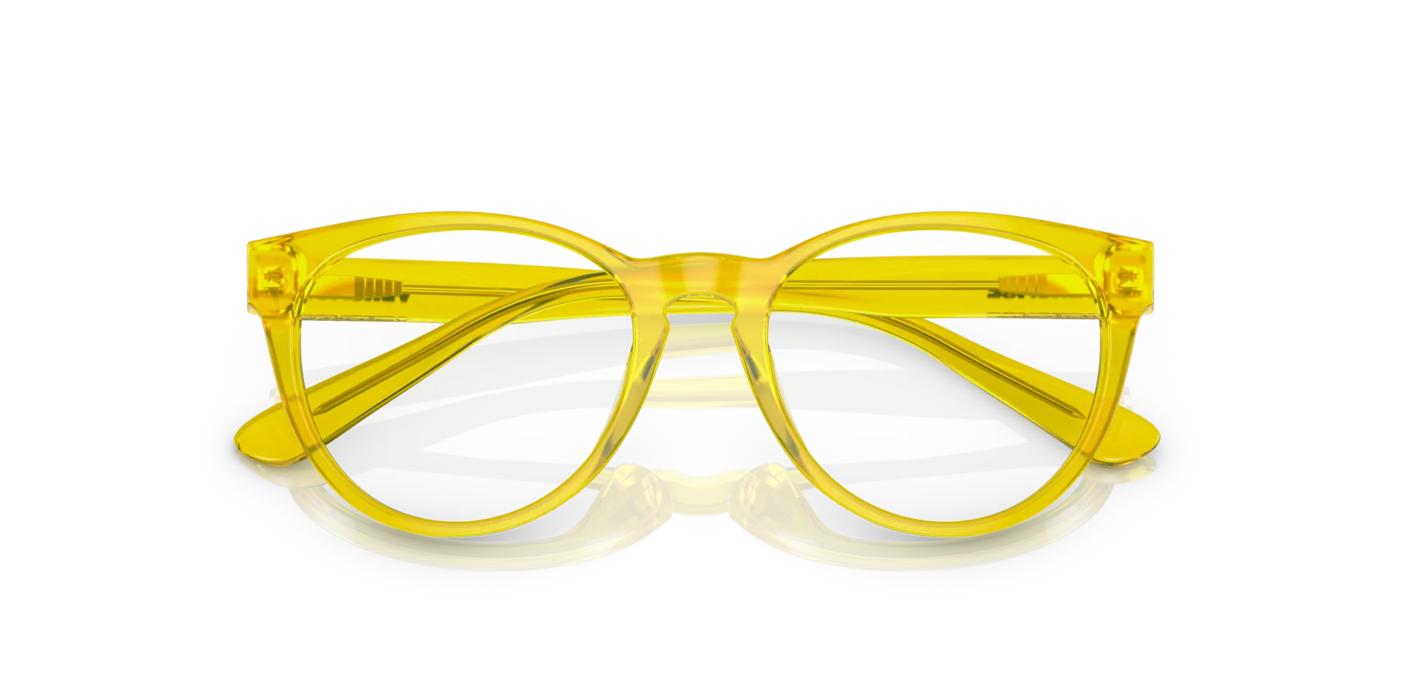 Versace VK3321U 5374 Montature da vista bambino Acetato Giallo Trasparente Pantos Normale - immagine 2
