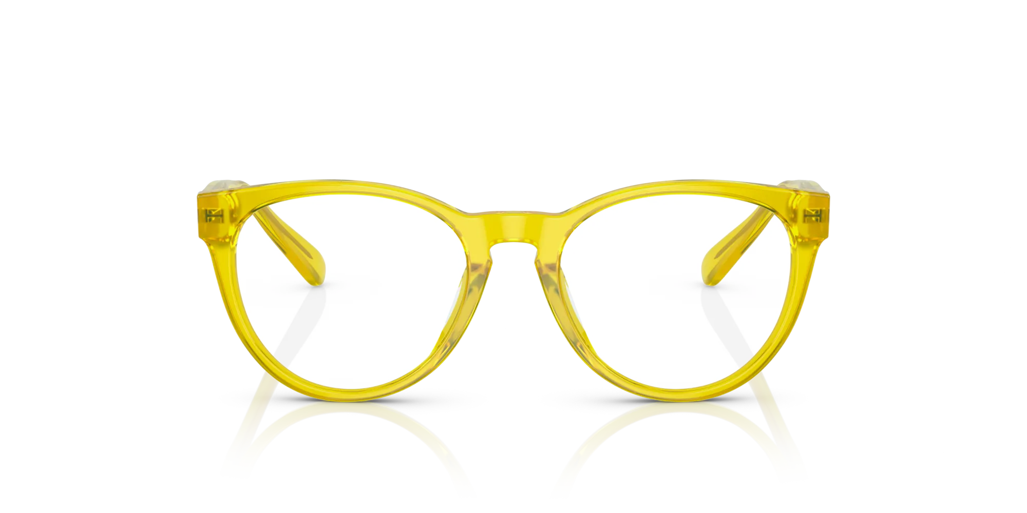 Versace VK3321U 5374 Montature da vista bambino Acetato Giallo Trasparente Pantos Normale - immagine 3