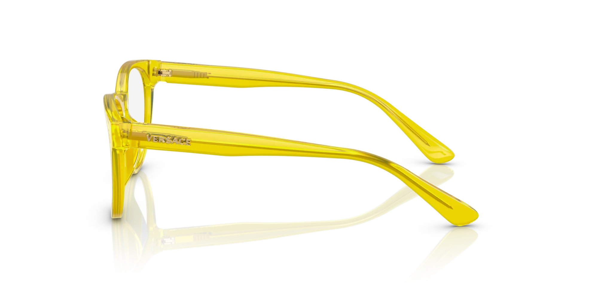 Versace VK3321U 5374 Montature da vista bambino Acetato Giallo Trasparente Pantos Normale - immagine 4