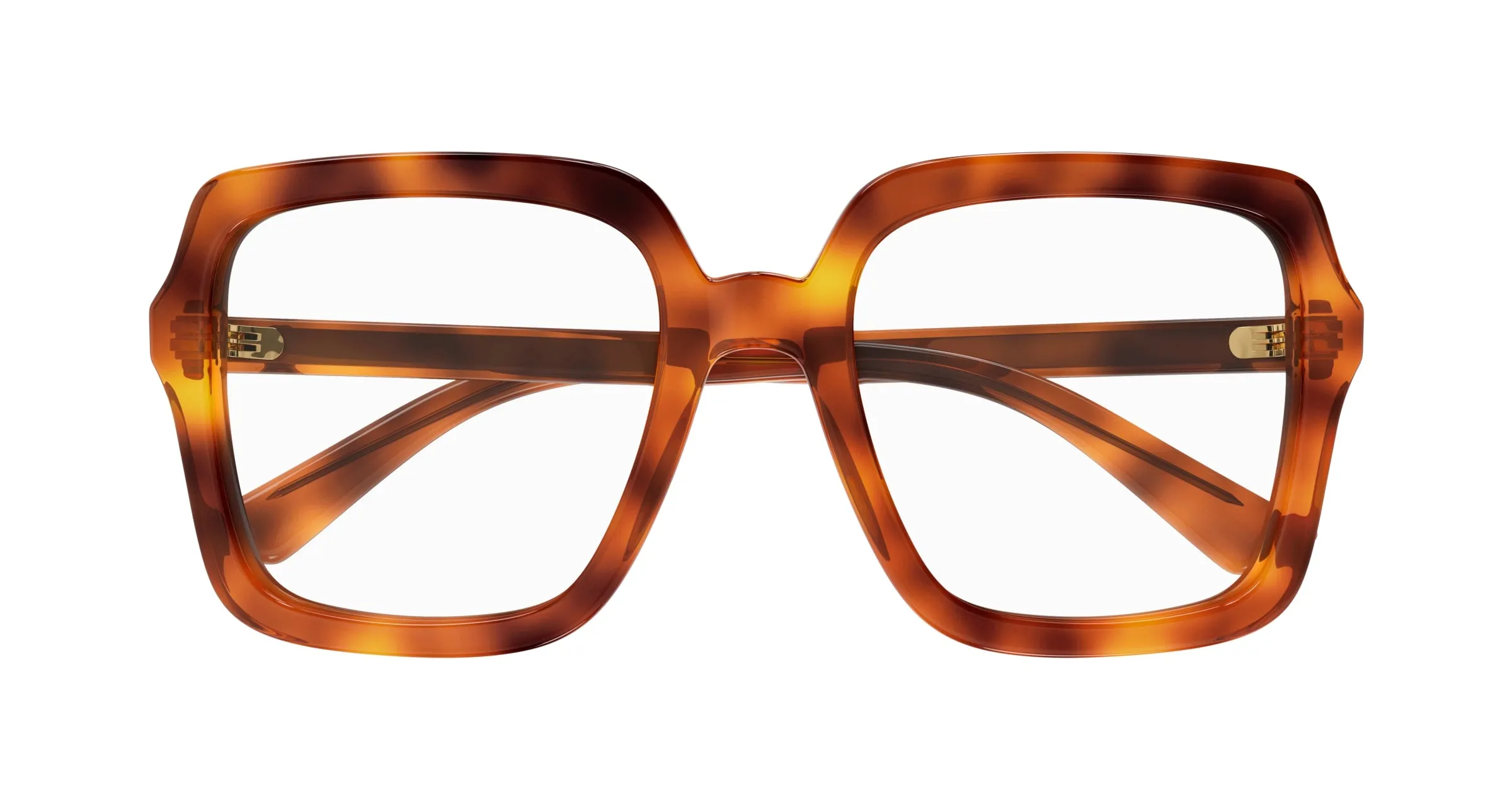 Gucci GG1318O 002 Montature da vista Acetato Havana Squadrata - immagine 2