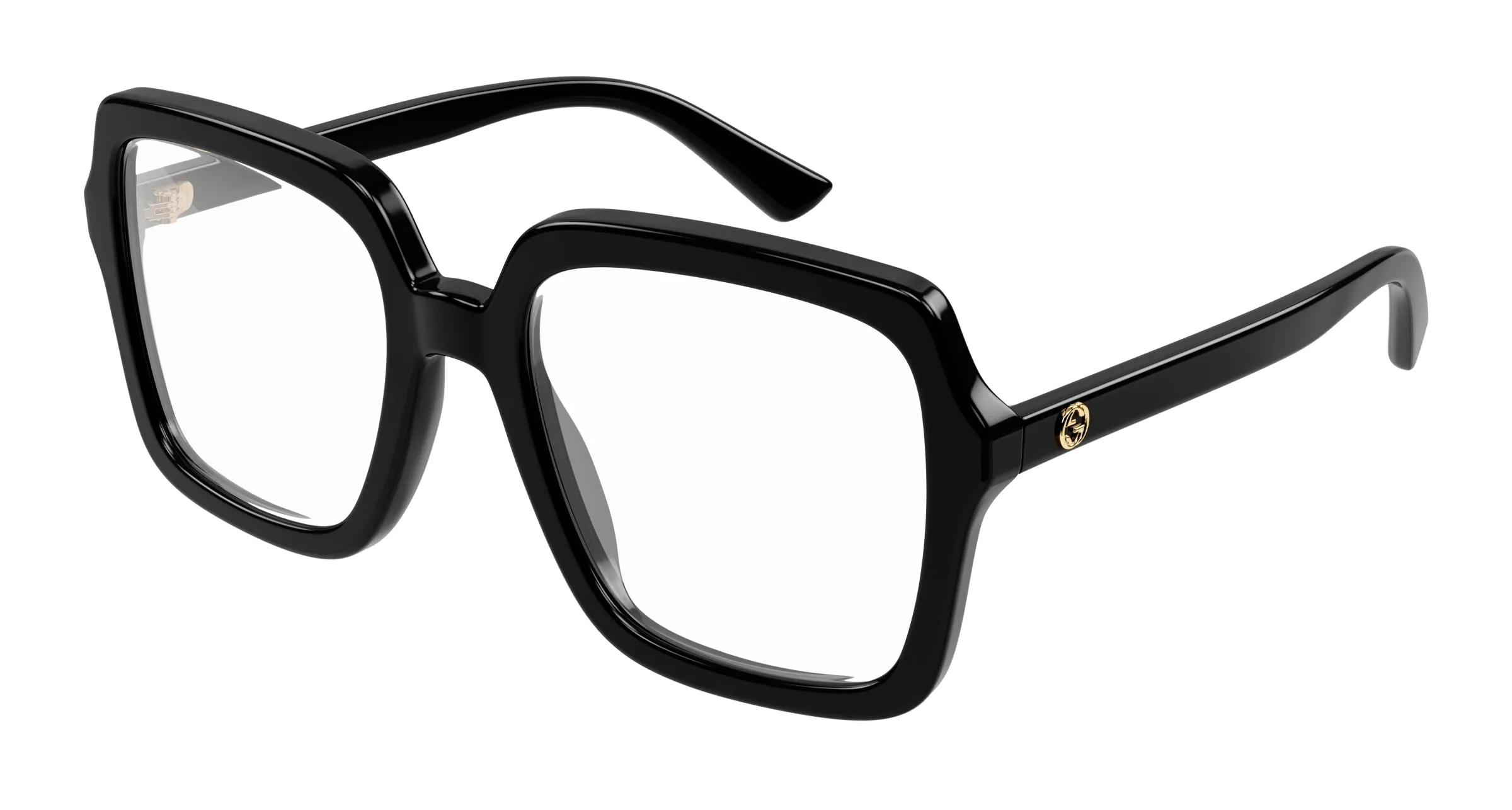 Gucci GG1318O 001 Montature da vista Acetato Nero Squadrata - immagine 1