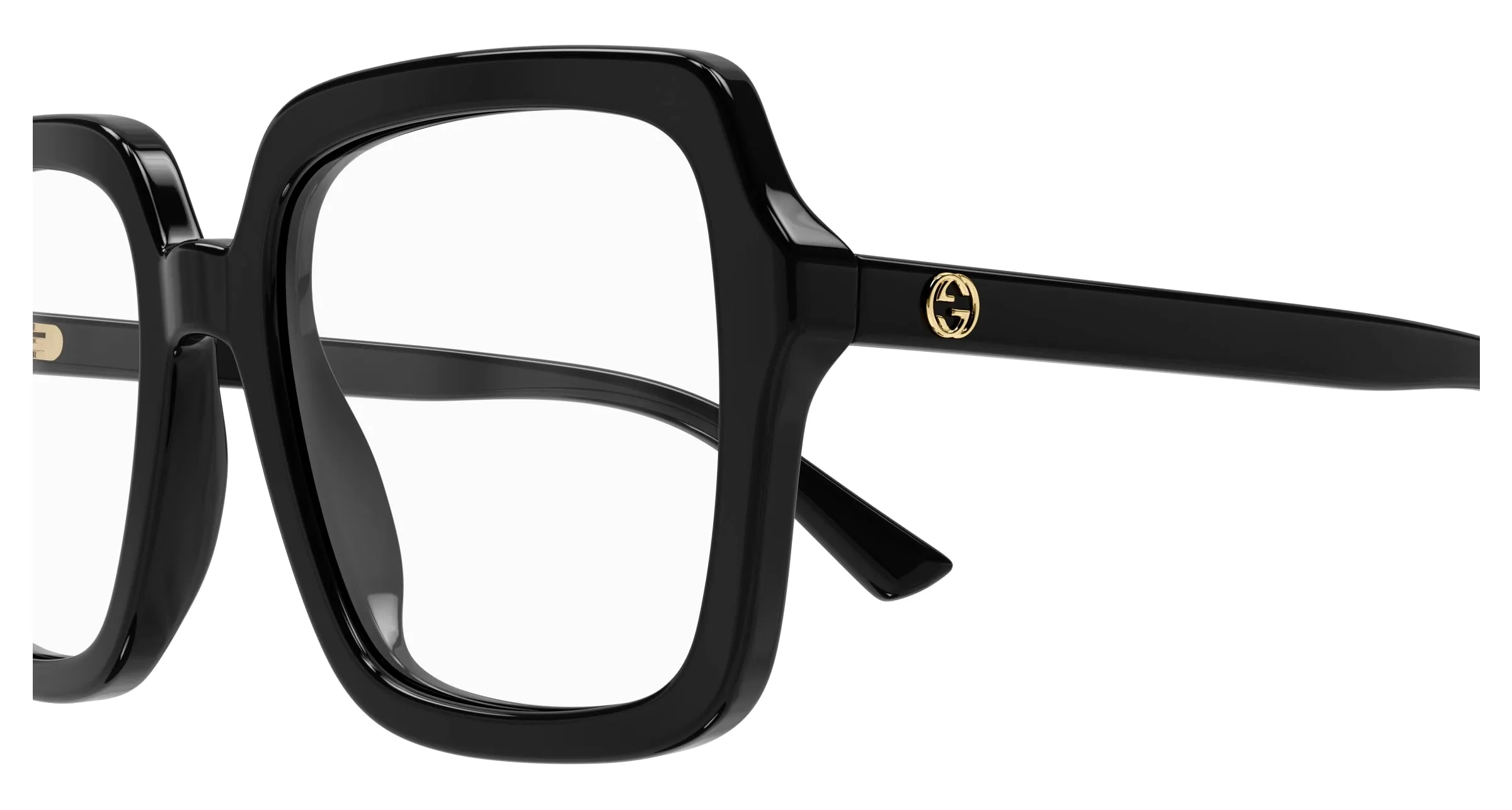 Gucci GG1318O 001 Montature da vista Acetato Nero Squadrata - immagine 3