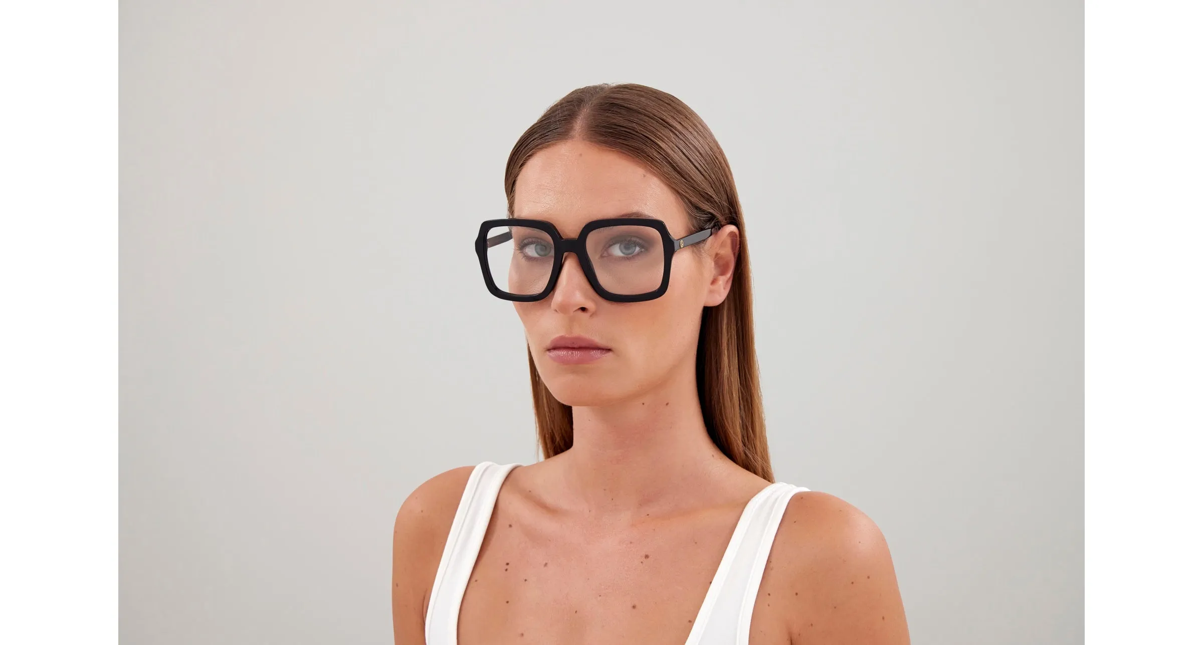Gucci GG1318O 001 Montature da vista Acetato Nero Squadrata - immagine 4