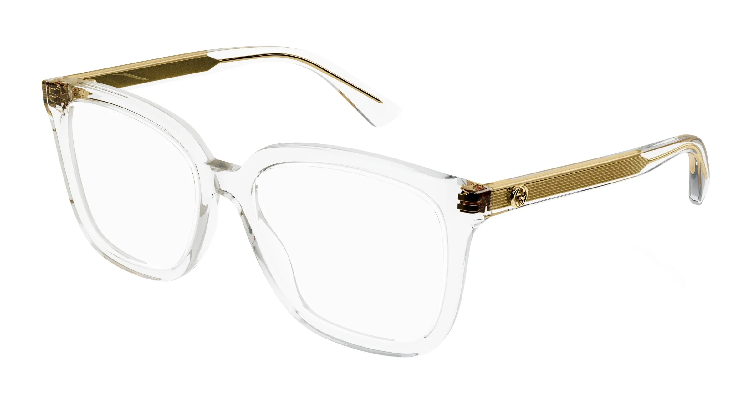 Gucci GG1319O 003 Montature da vista Acetato Trasparente Squadrata - immagine 1