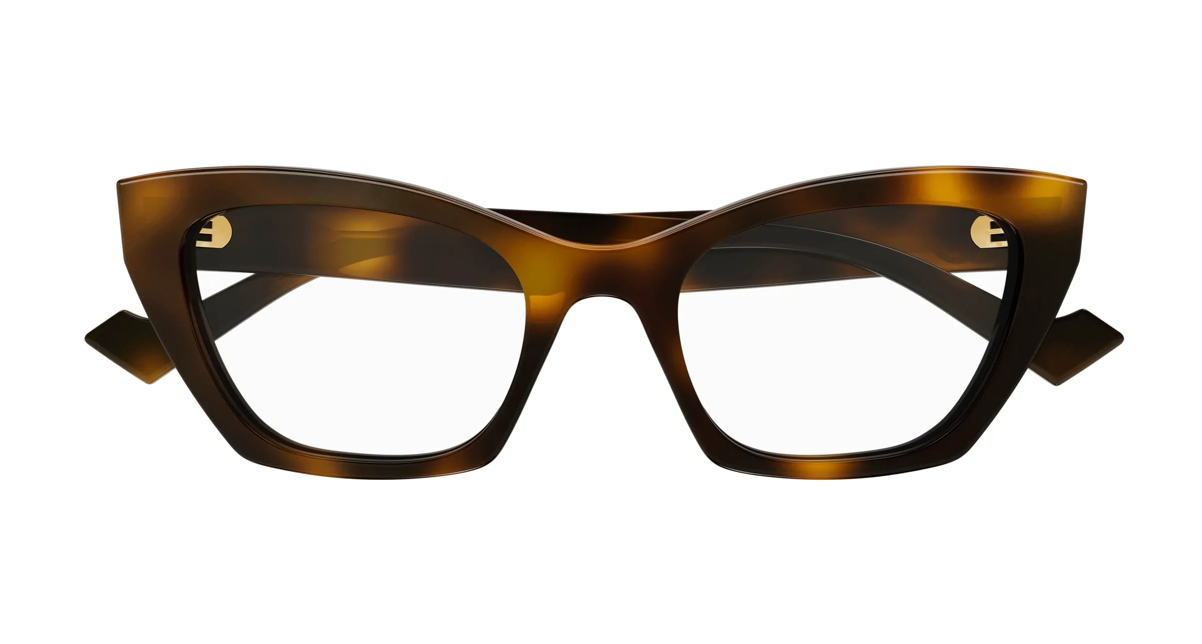 Gucci GG1334O 002 Montature da vista Acetato Havana Cat Eye - immagine 2